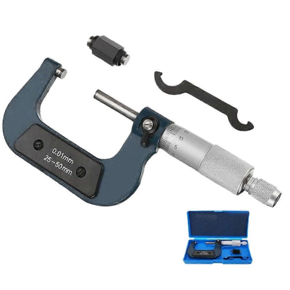 25-50mm External Metric / Outside Micrometer, Measure & Case