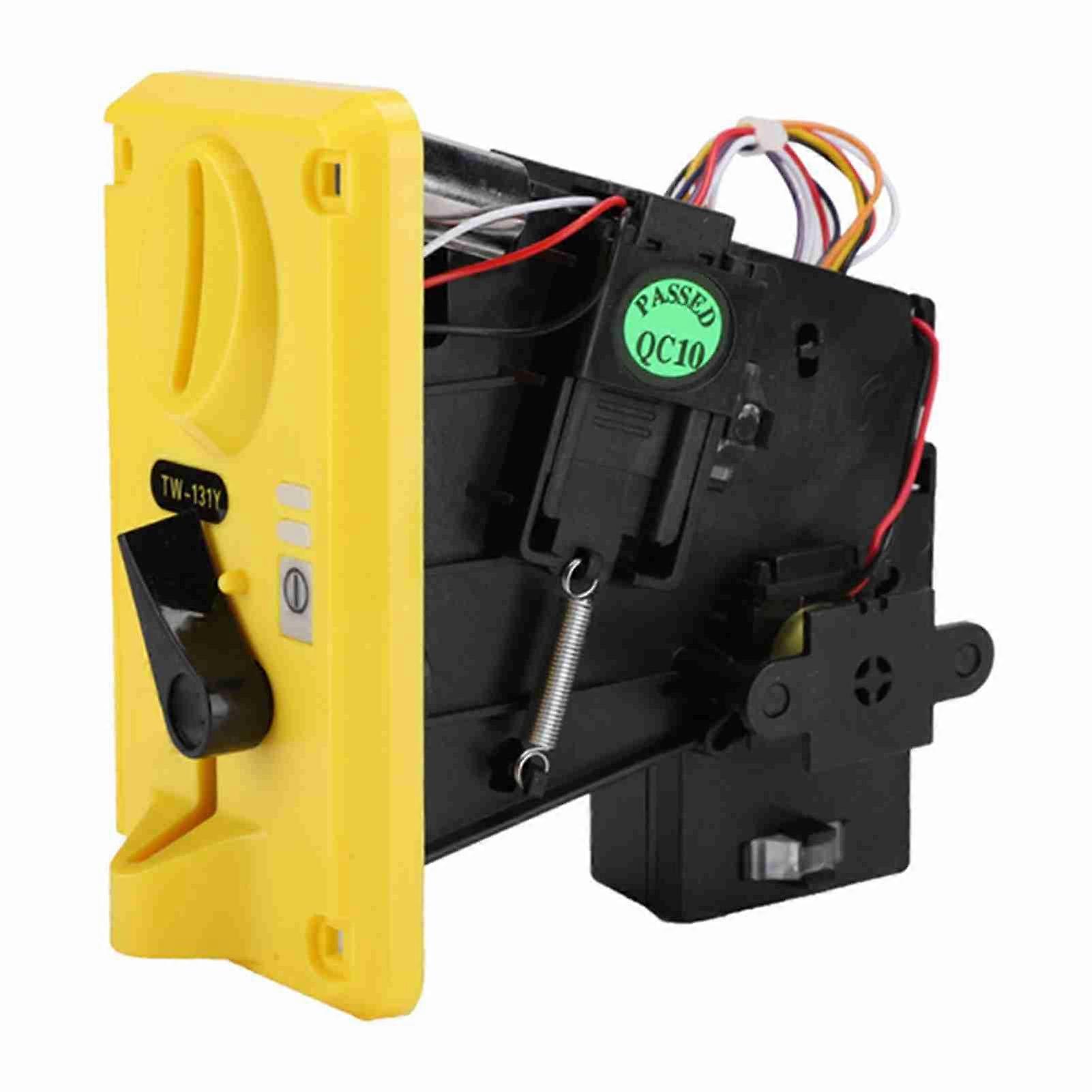 TW-131Y Game Machine CPU Coin Acceptor Selector Device Yellow 274g