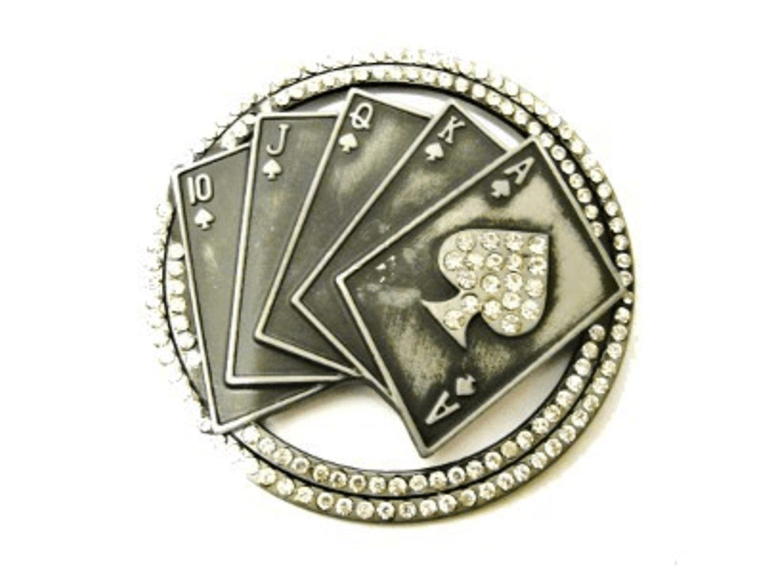 Gürtelschnalle - Poker