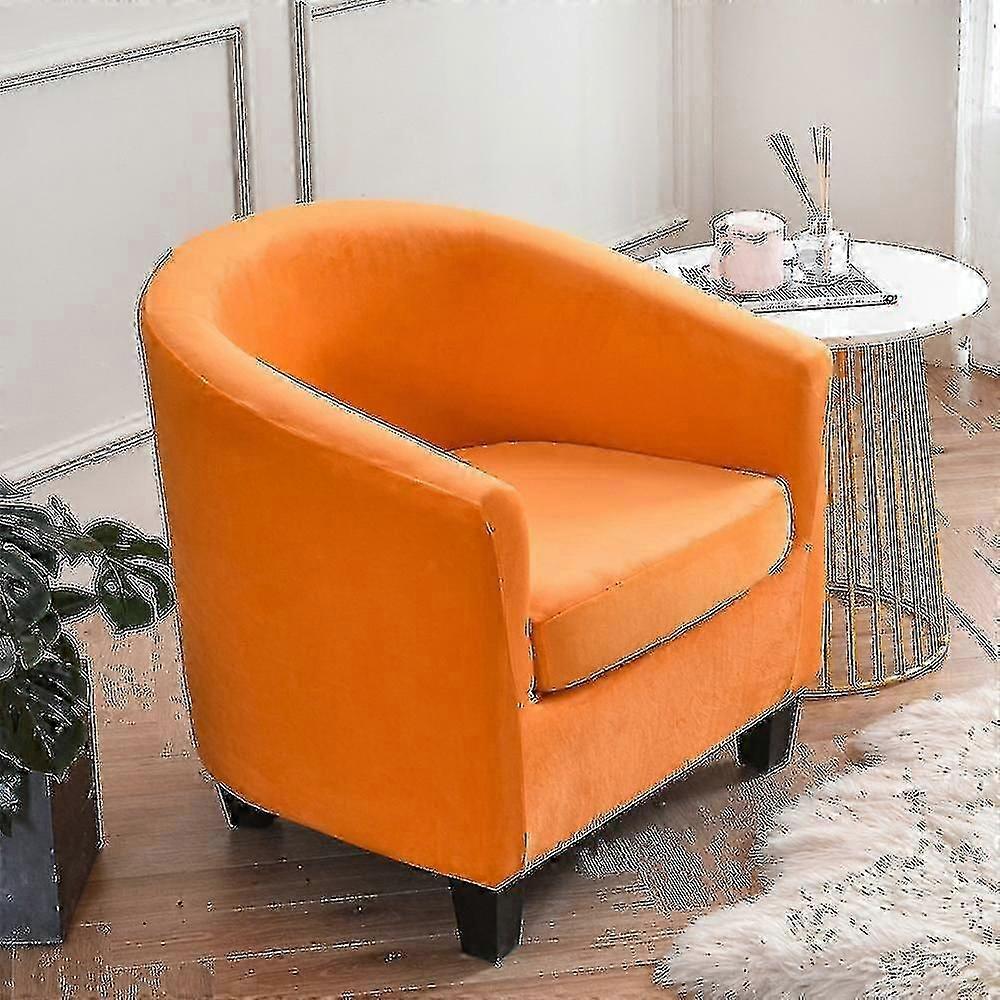 Unbrand Armchair Chair Sofa Cover Chair Seat Slipcover Orange