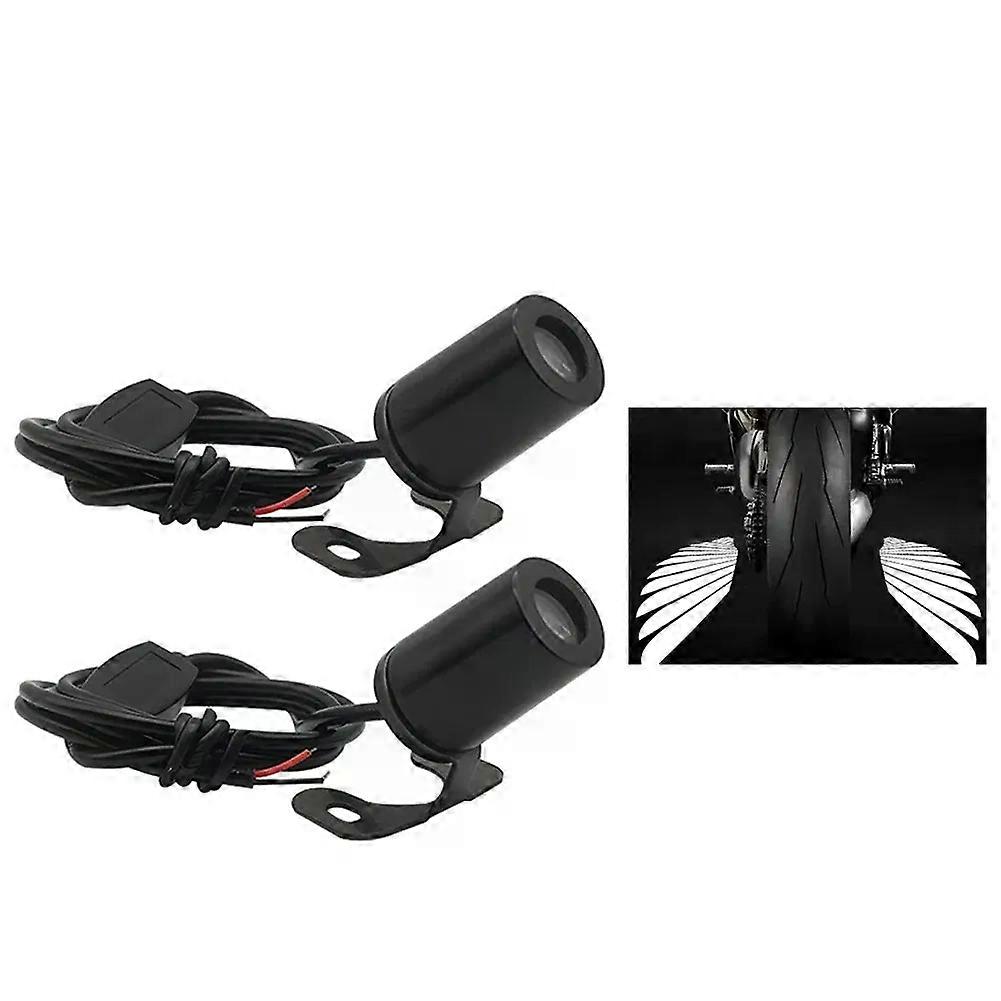 2 Pz Moto Angel Wings LED Proiettore di Luce Sottoscocca Luce Ghost Light Goldwing Benvenuto Freno Fanali Posteriori Lampada Decorativa Modificata