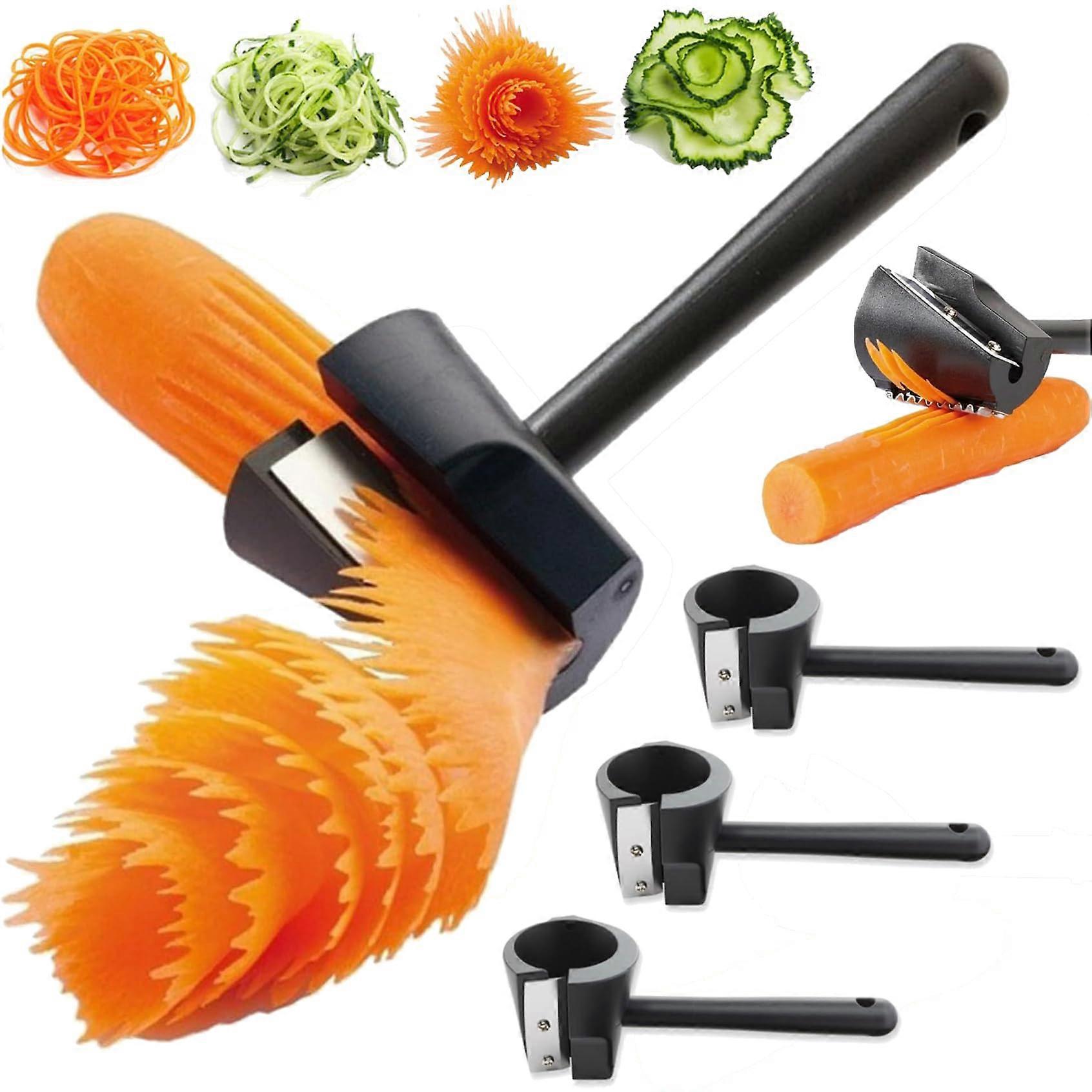 Menstrual Carrot CuriER and SOILER, CARROGE Slicer, Spiral Spiral Vegetables Fruit Slicer