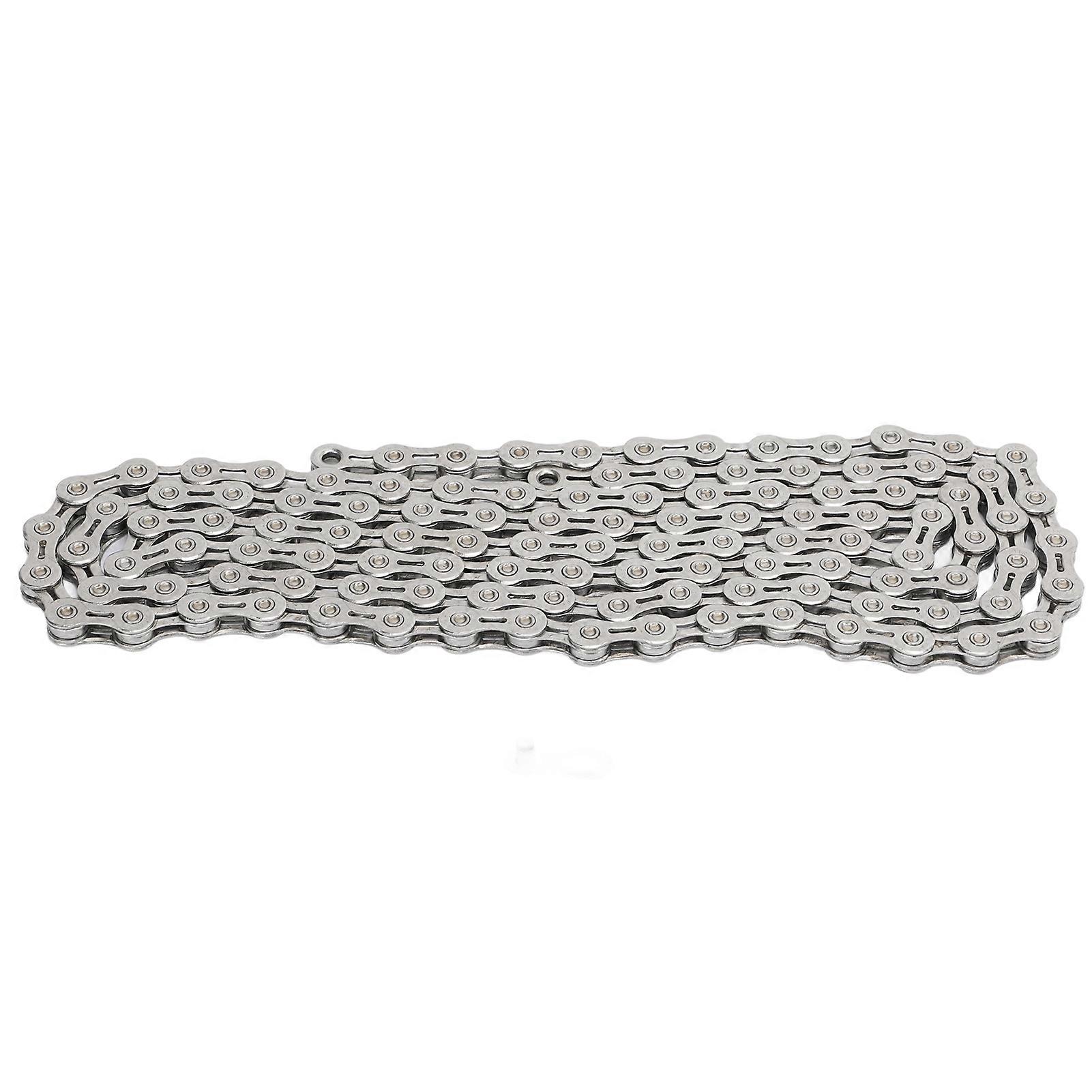 Bicycle Chain 116 Links Fully Plated Variable Bike Chains with Hook and Loop Link Block for Mountain Road Bicycle