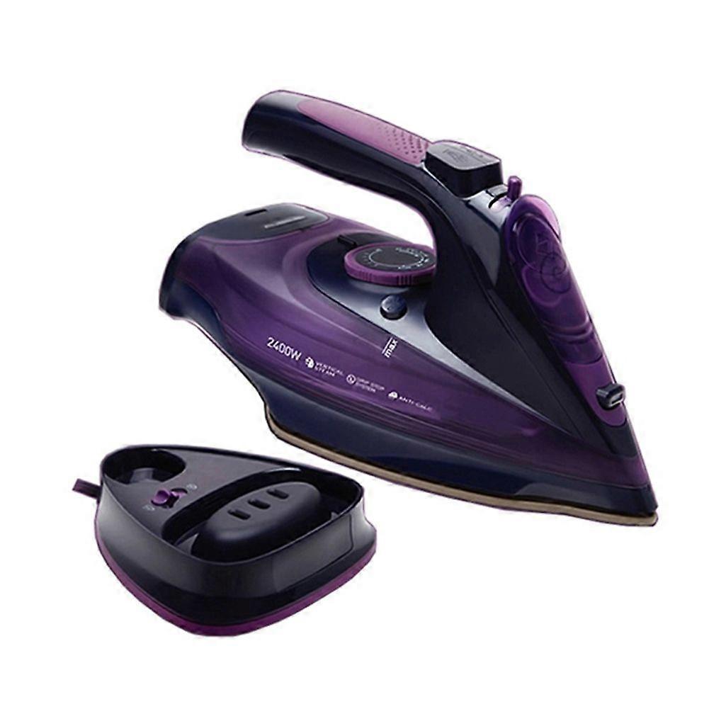 Rechargeable Cordless Steam Iron 2400 Watt Anti-Drip Non-Stick Soleplate Iron