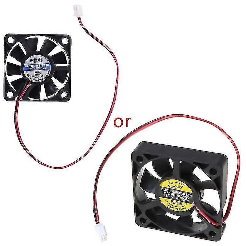 Dc 12v 0.12a 2-pin 50x50x10mm Pc Computer Cpu System Brushless Cooling Fan 5010