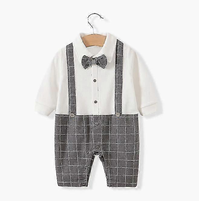 Baby Bodysuit Baby Bodysuit Manches longues Nouveau-né Gentleman Vêtements Vêtements pour enfants
