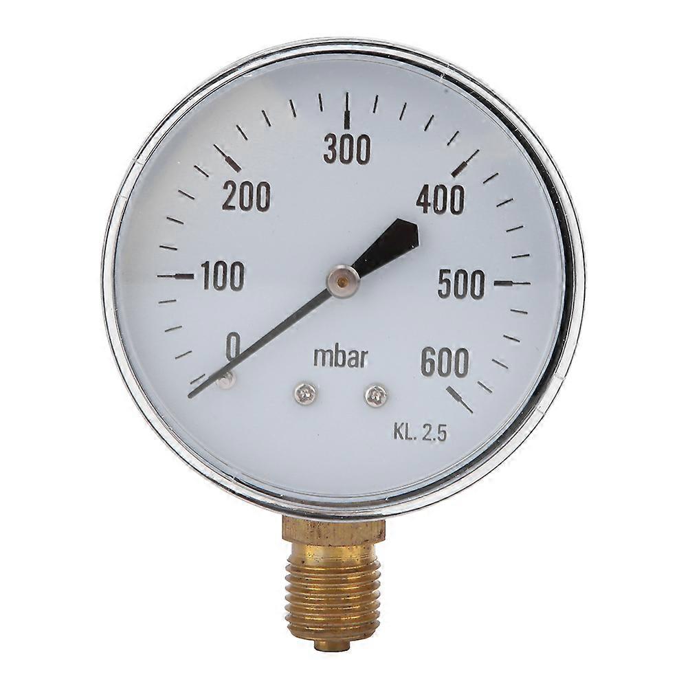High Accuracy Pointer Low Pressure Capsule Gauge Measuring Tool 1/4BSP(0-600mbar)