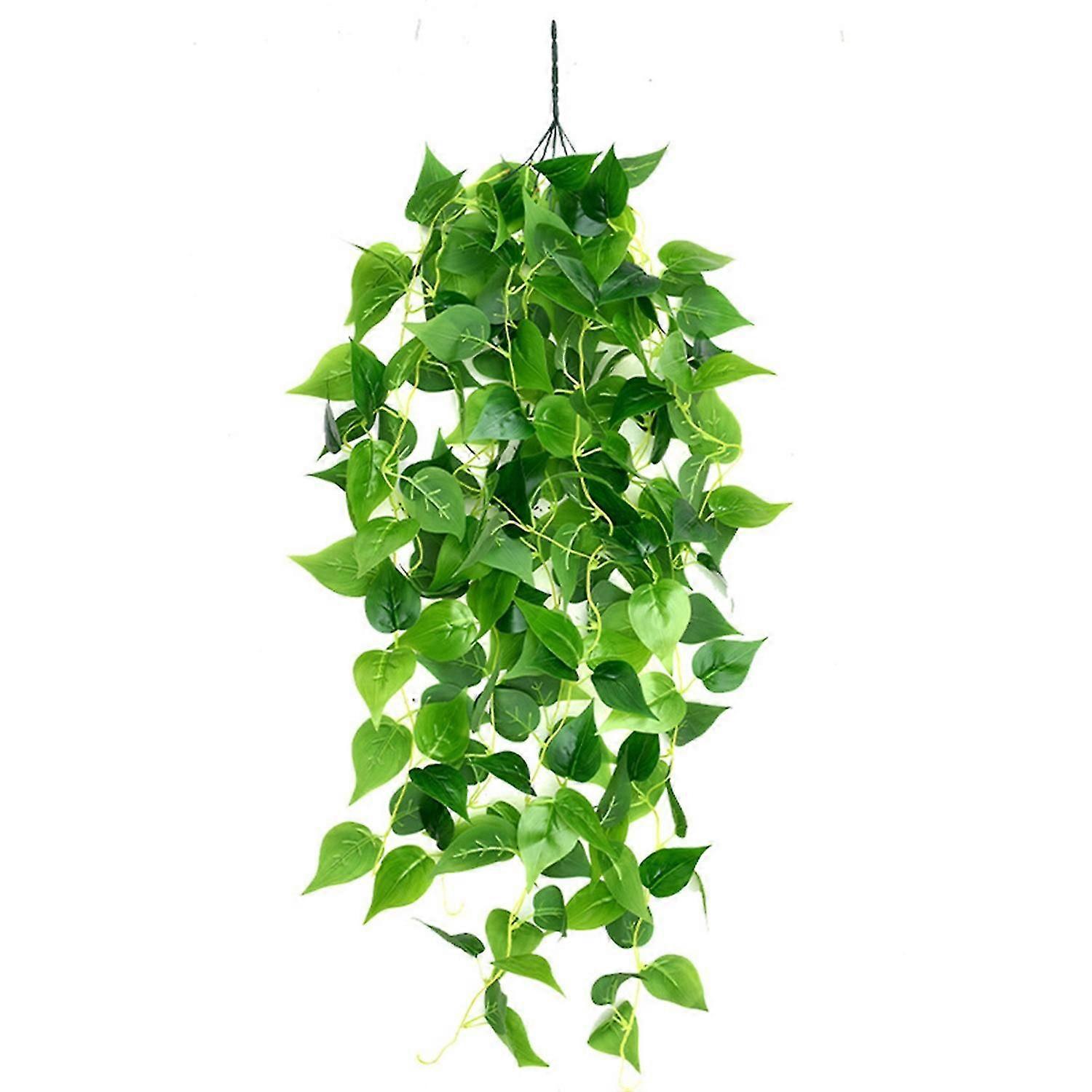 1 Bouquet Artificial Plant Realistic Looking Easy to Maintain 5 Fork Simulation Green Scindapsus Cir