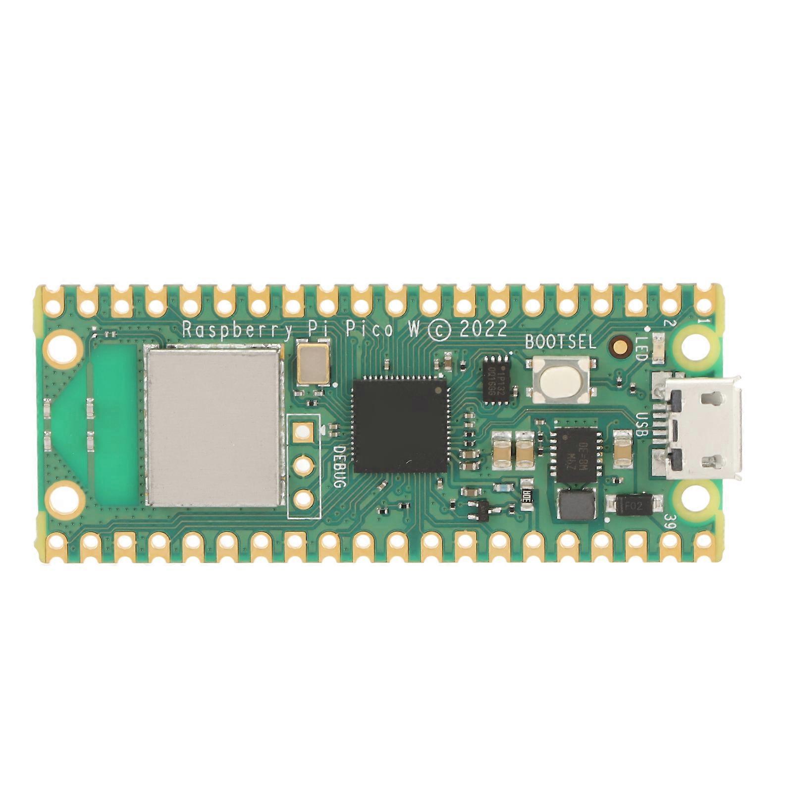 RP2040 Microcontrolador de Desenvolvimento 26 Pinos 2MB Memória 2.4GHz Micro Placa Controladora para Raspberry Pi Pico W