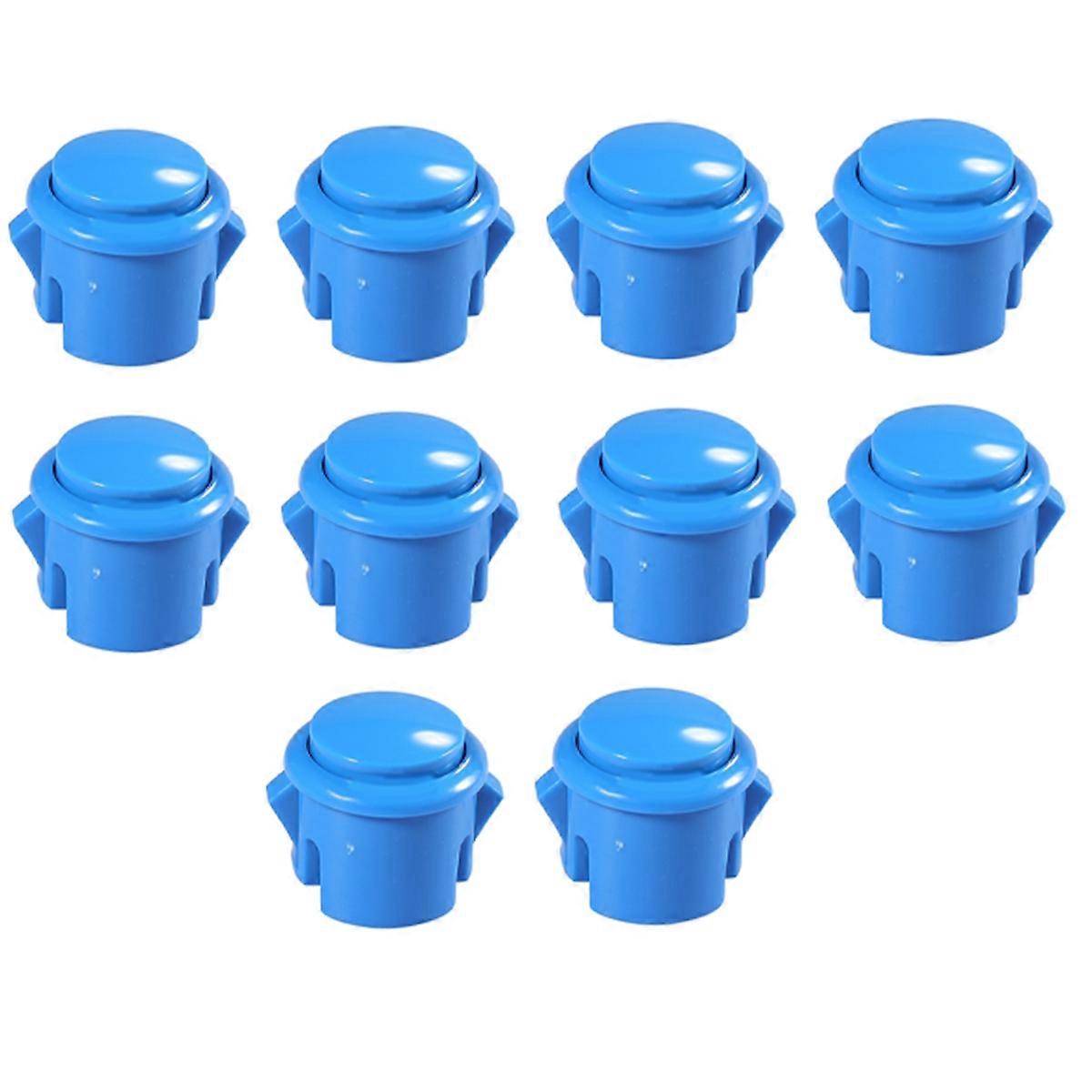 10 Pcs Arcade Buttons 30Mm Responsive Arcade Buttons for Gaming Enthusiasts Blue
