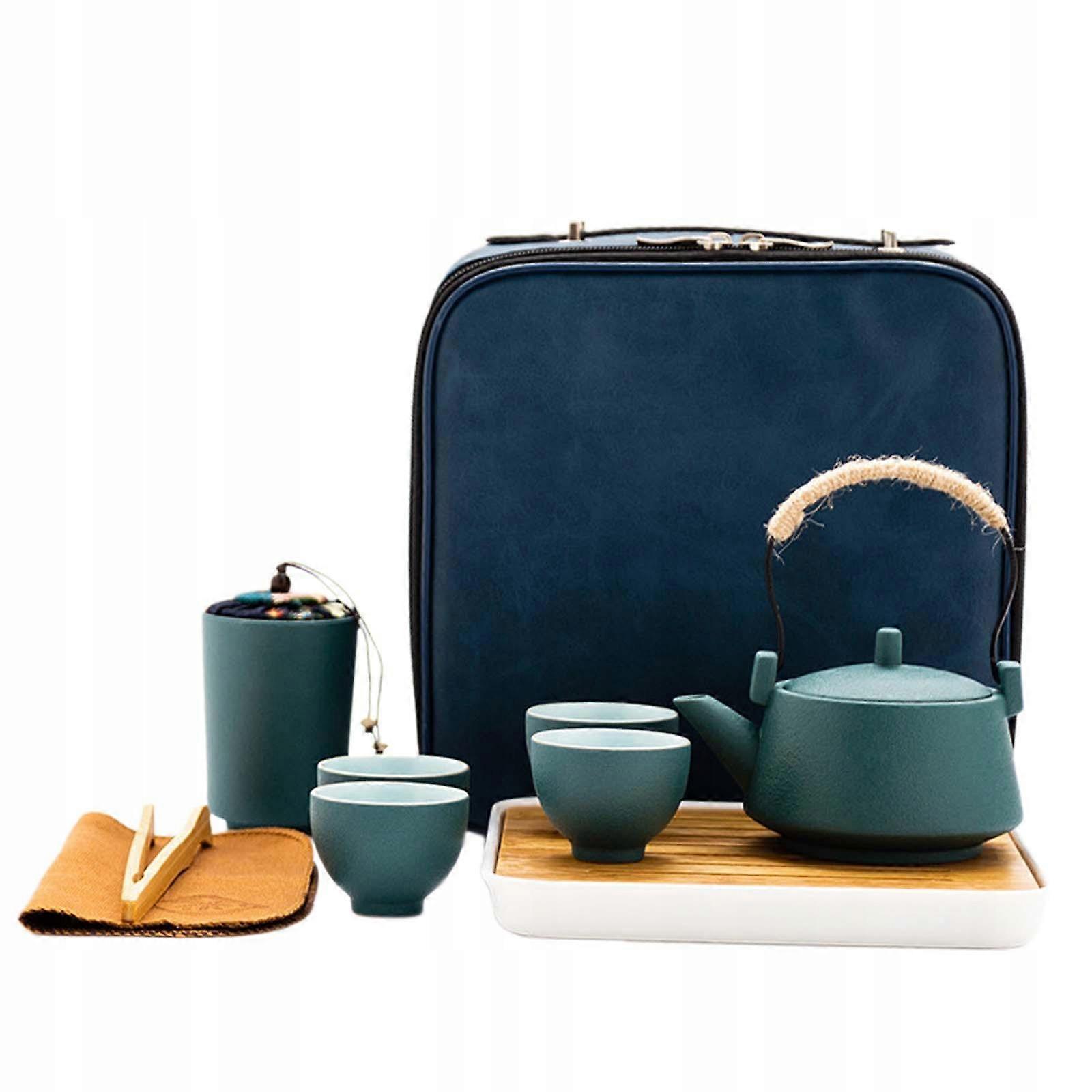 Travel Tea Set With Carry Bag Reusable