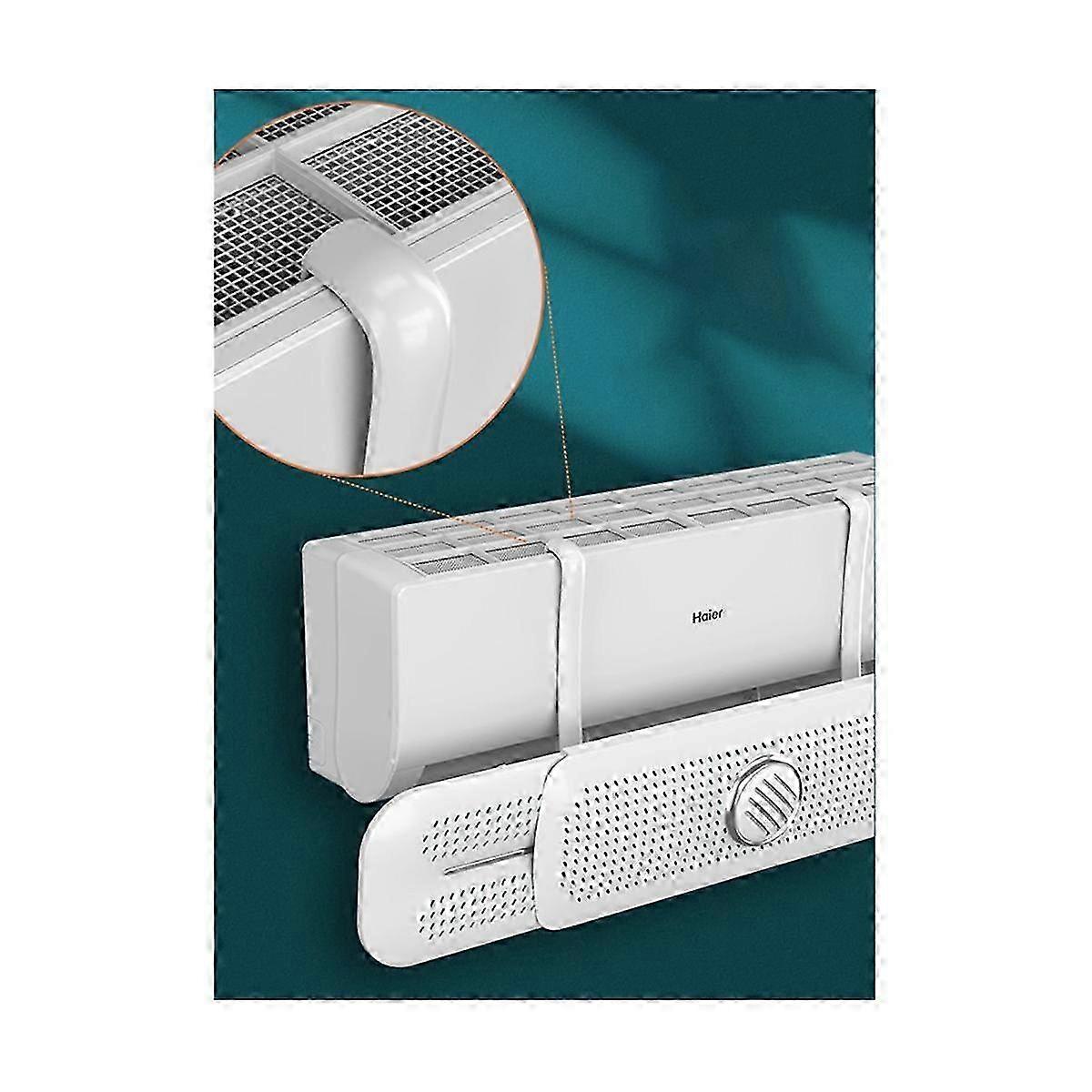 Adjustable Air Conditioner Wind Deflector Anti-Draft Wall Mounted AC Vent Baffle Cover