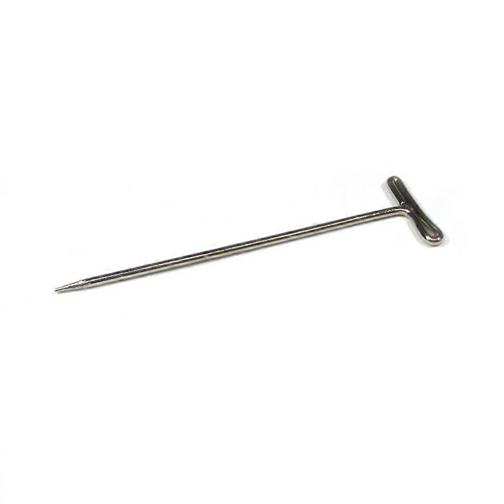 Steel Dressmaker T Pins 1/2 Lb Box, 24 Count, 1.5 Inch Long, Durable Steel Material for Fabric Crafting and Sewing
