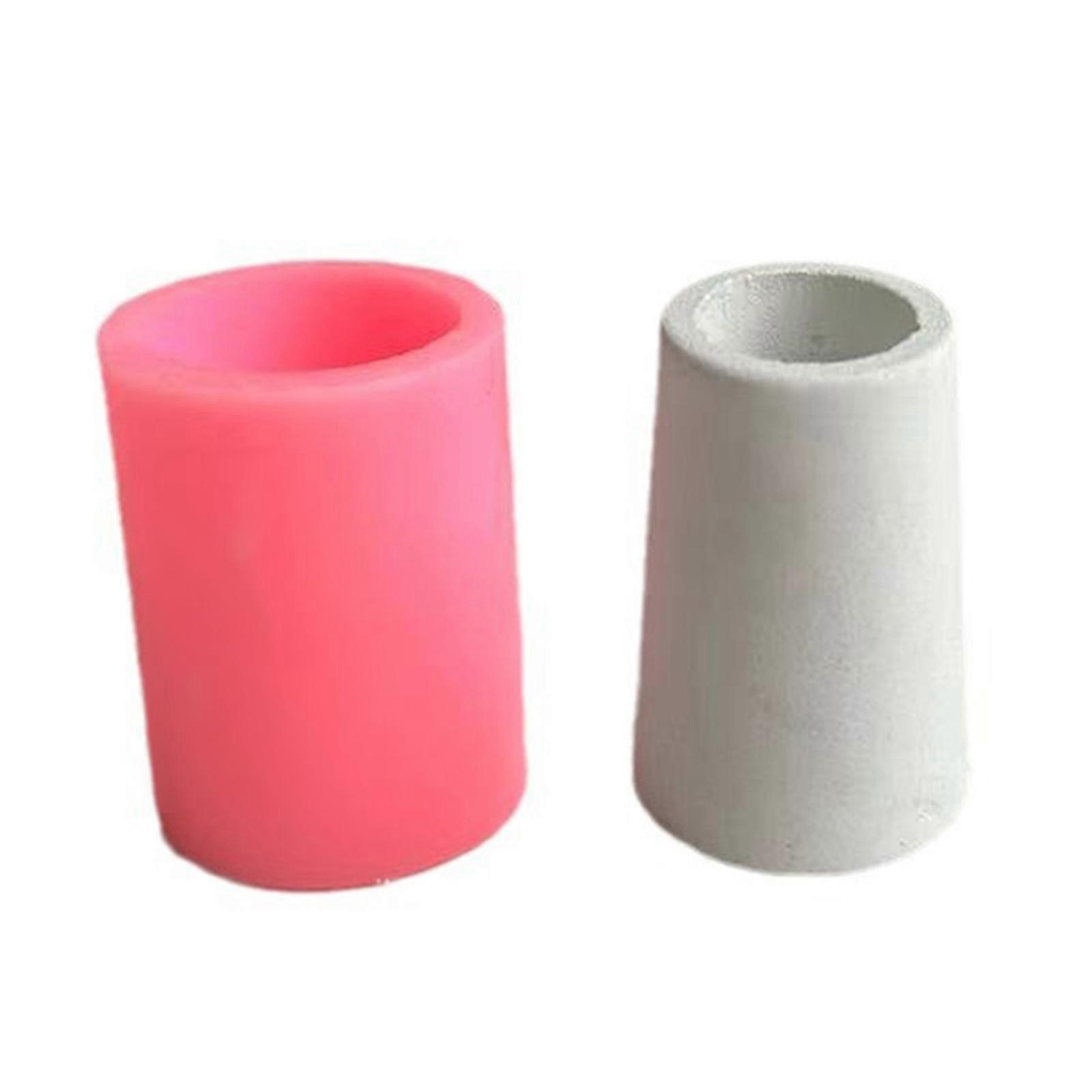 الحرف اليدوية صنع اسطوانات قوالب سيليكون DIY 3D الشمعدانات صب اليدوية هدية الصابون الطين الحرف الزينة قوالب