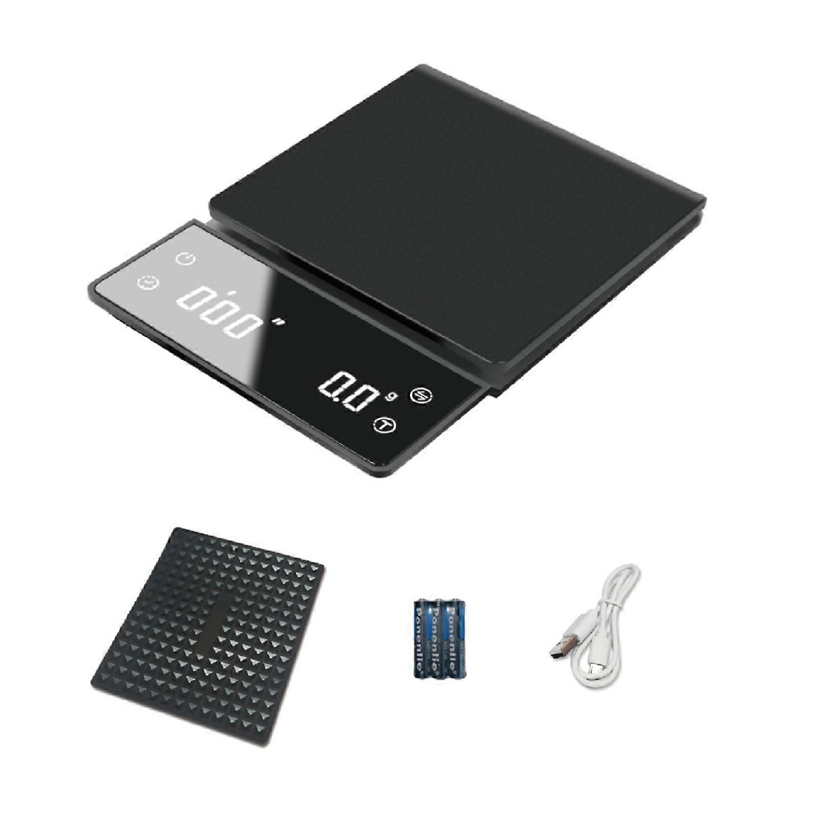 Coffee Scale with Timer Digital Hand Drip Coffee Scales Kitchen Food Weight Scale with Precision Sensors LED Display