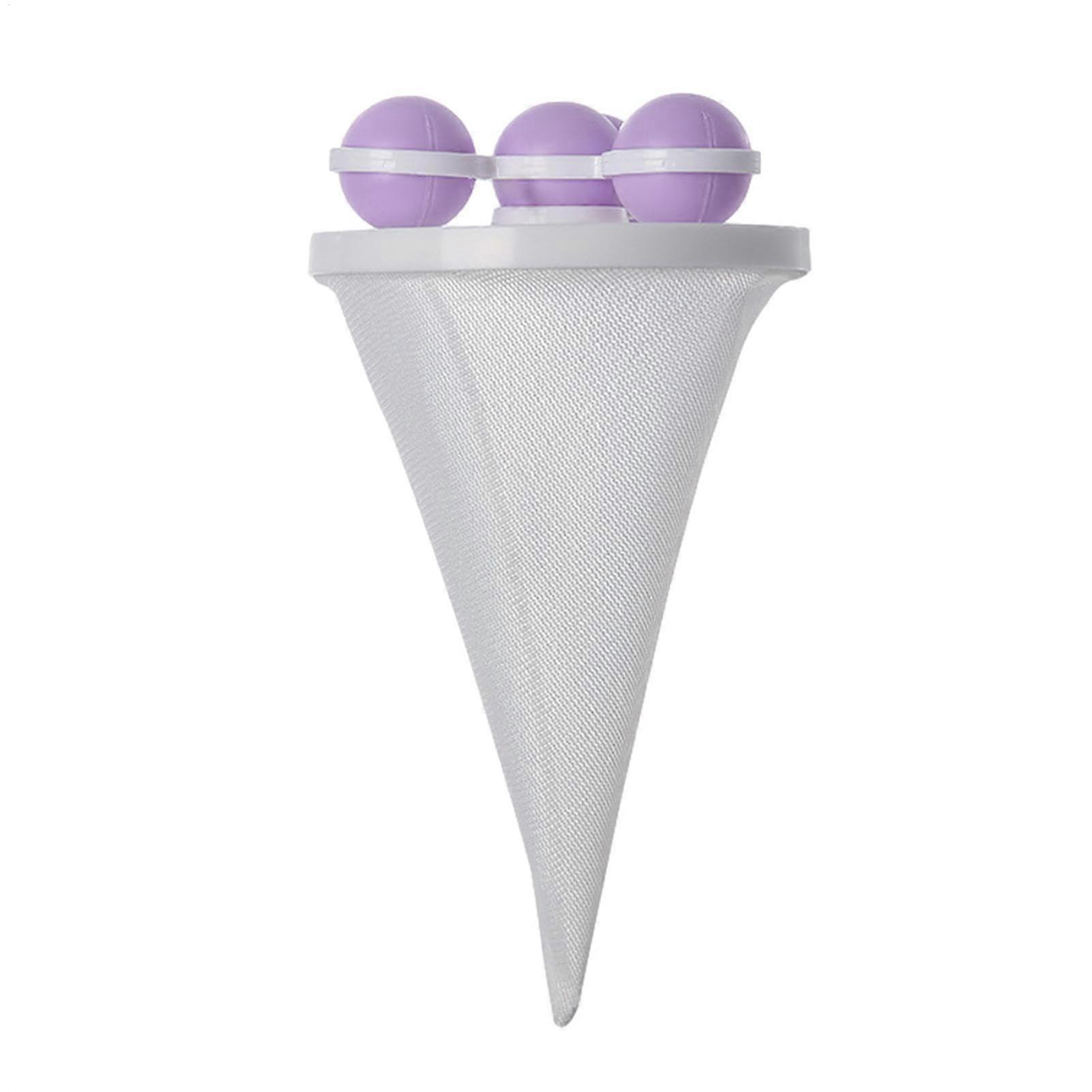 Floating hair filter net Decontamination bag hair removal filter net, reusable, multifunctional Purple