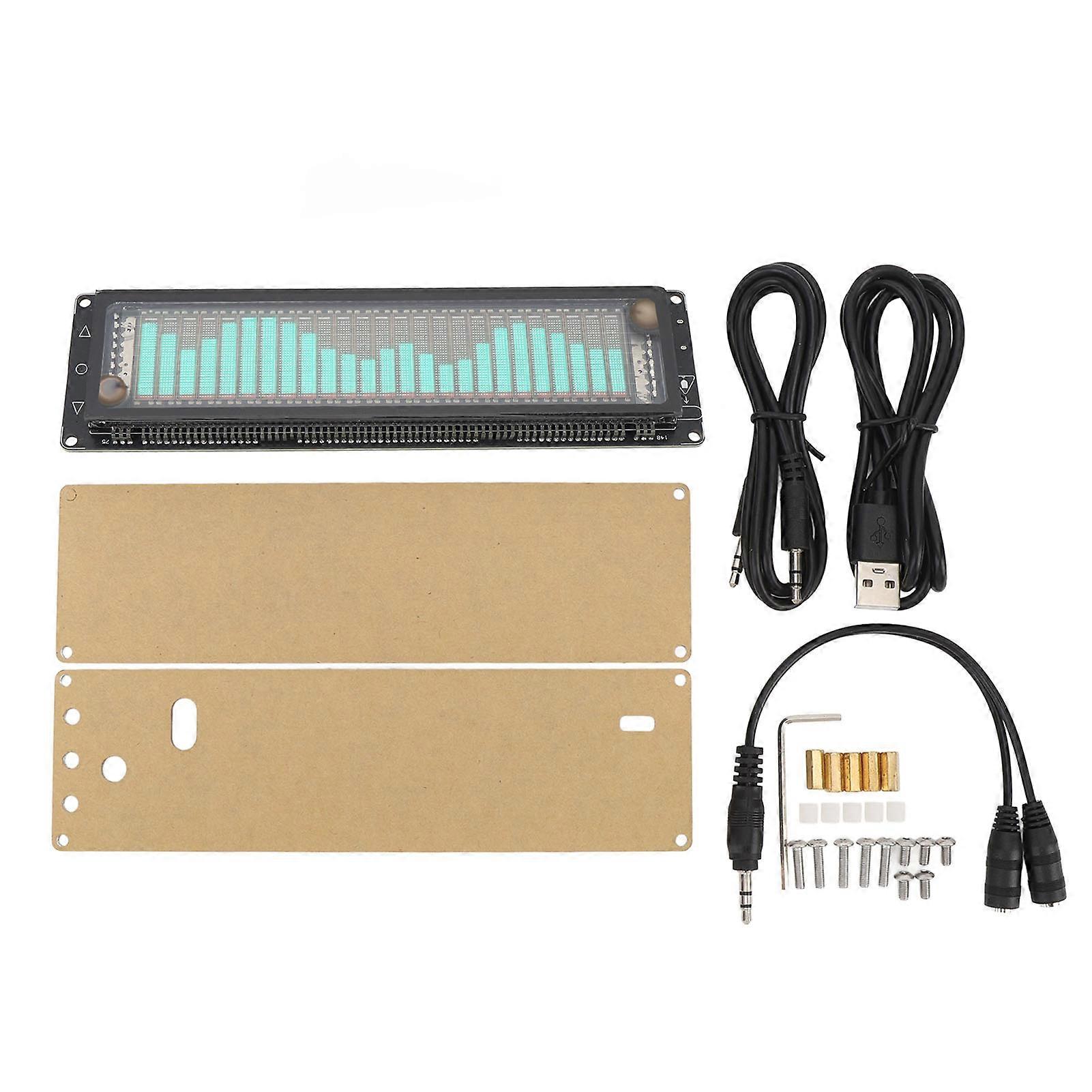 VFD Sound Control Music Spectrum Display Acrylic Type C Music Rhythm Sound Spectrum Indicator for Phones Computers CD MP3 DVD Players