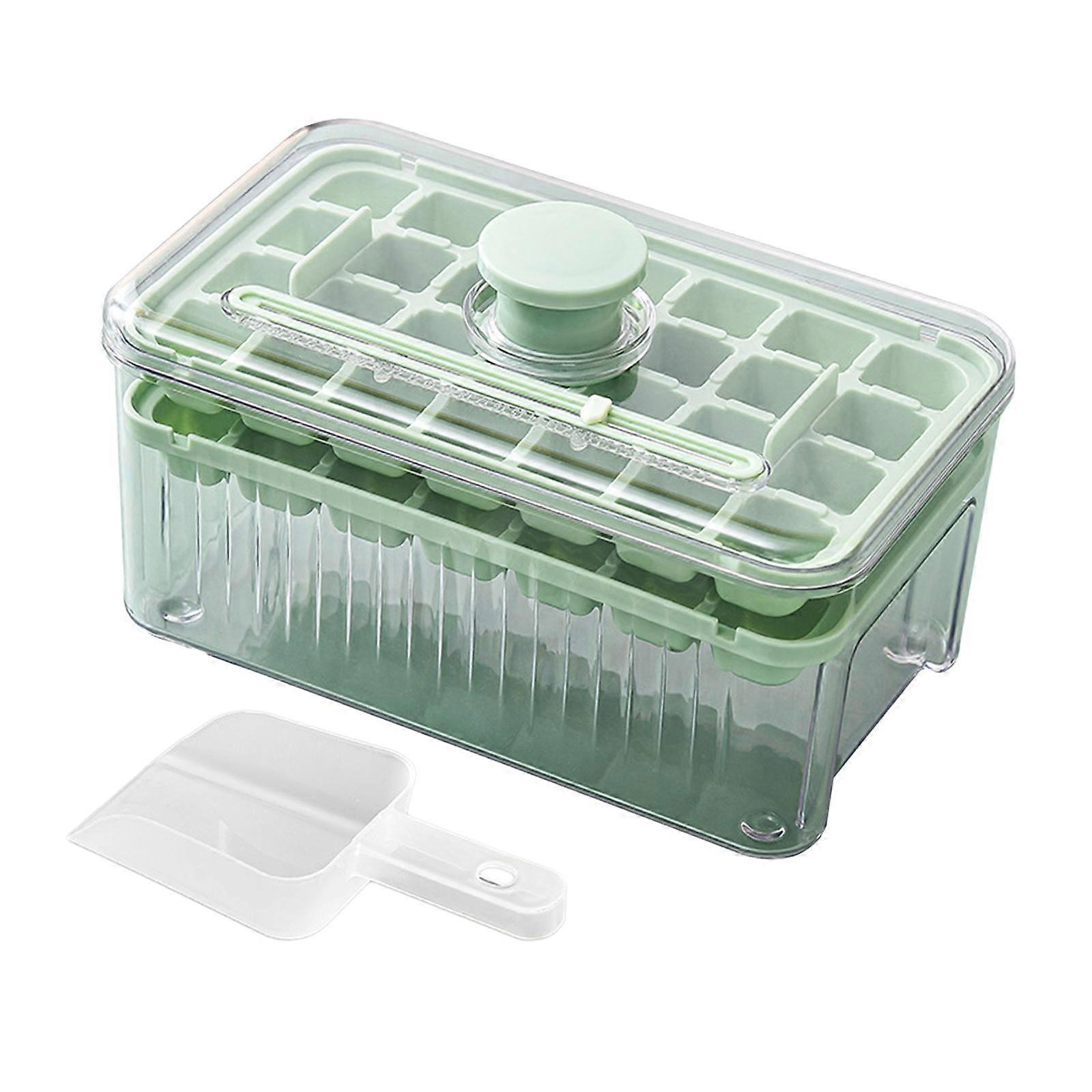 Press Type Ice Cube Tray Reusable Save Space for Drinks Freezer Chilling