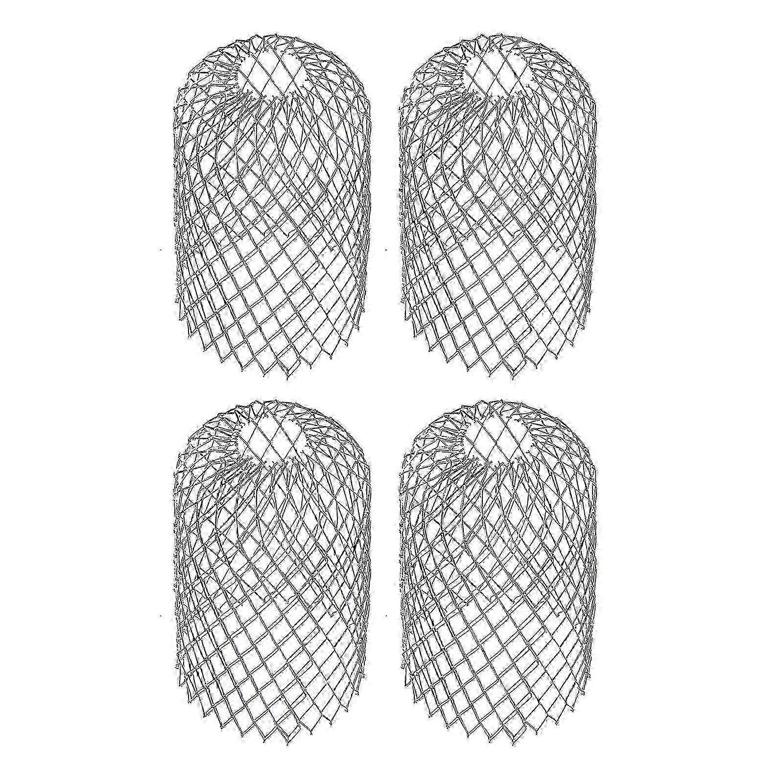 4pcs Stainless Steel Gutter Guard Efficient Fine Mesh Downpipe Shielding Gutter Filter for Outdoor Use