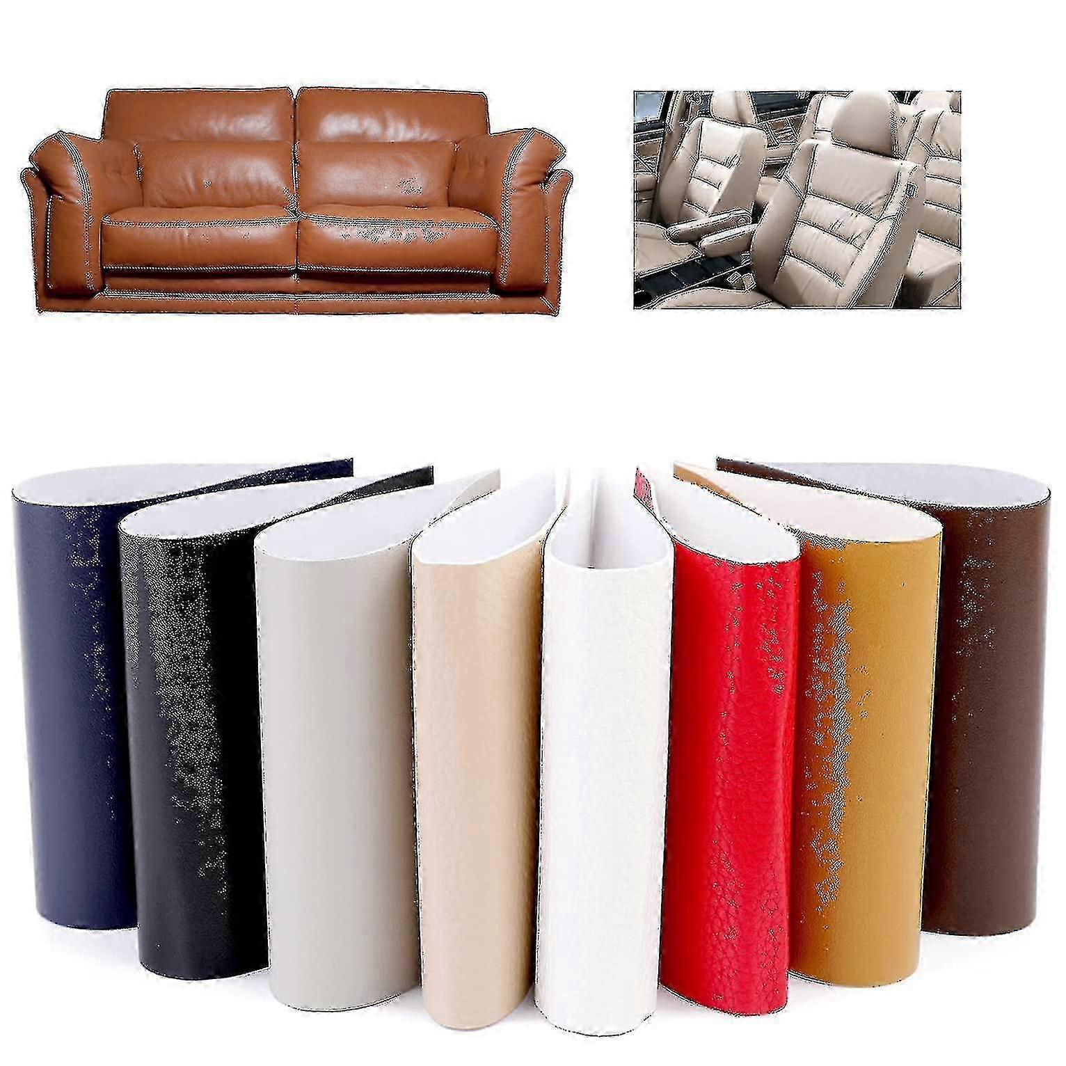 34 Colors Self-Adhesive Leather Repair Patch, Suitable for Upholstery, Sofa, and Furniture Restoration