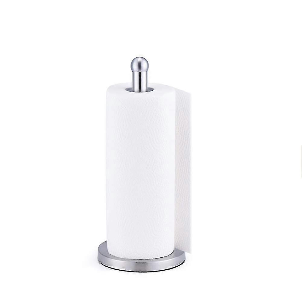 Heavy-Duty Stainless Steel Paper Towel Holder with Non-Slip Base for Stability and Convenience
