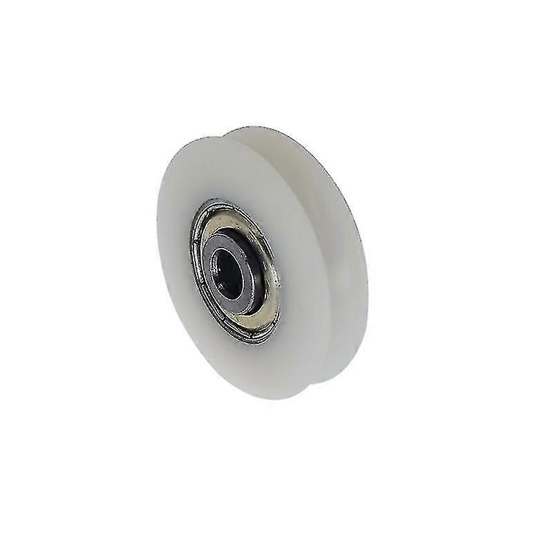 4 Nylon Casters with Grooves for Sliding Gates, Corners, Drawers 6x38x8mm