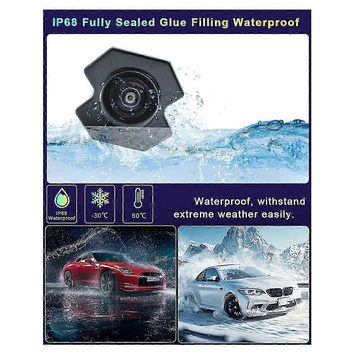 CVBS/AHD 720P Fisheye Lens Vehicle Parking Car Camera for 2010 2011 2012 2013 Front Logo View Camer