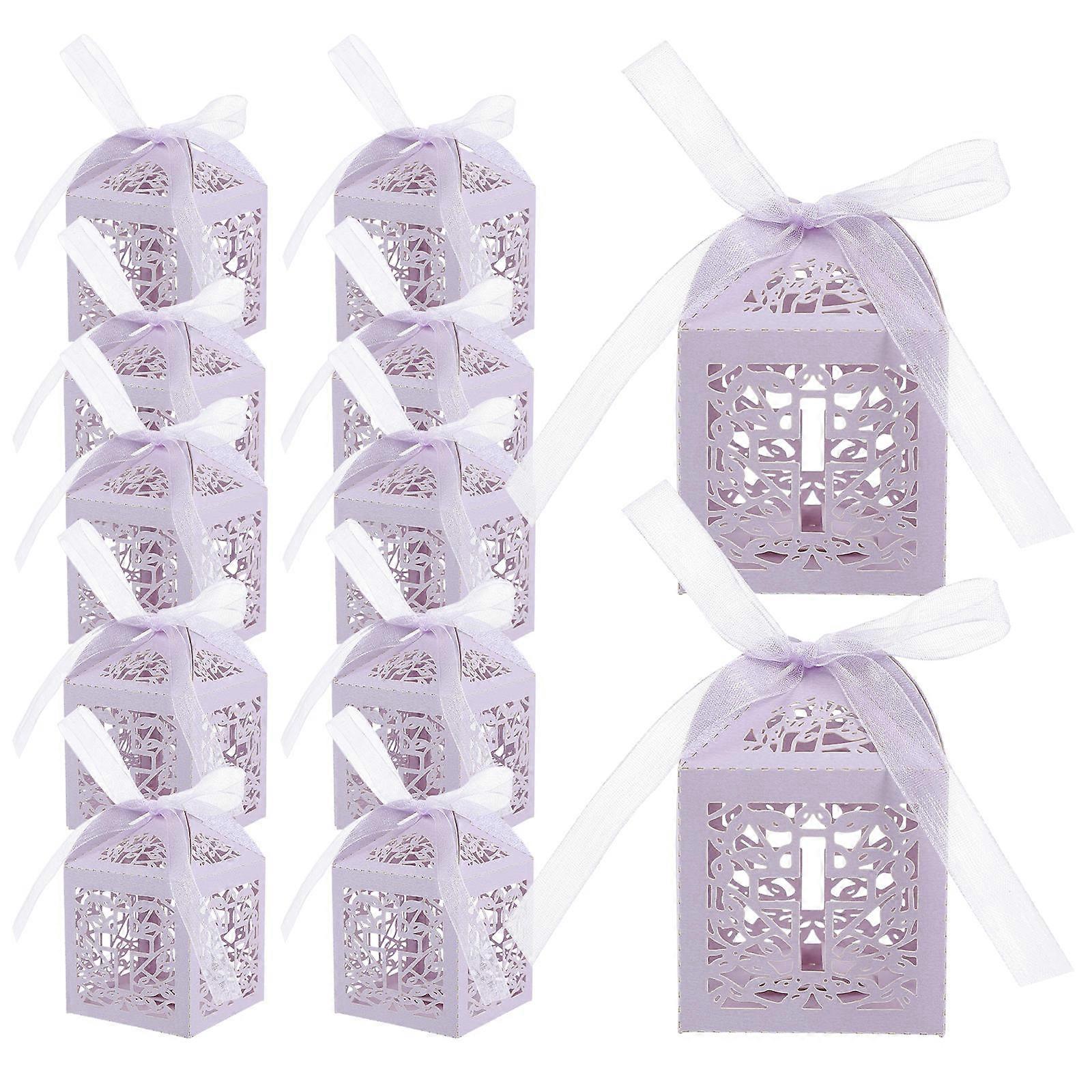 Paper Candy Boxes Hollow Design Party Favor Boxes for Daily Use 20Pcs