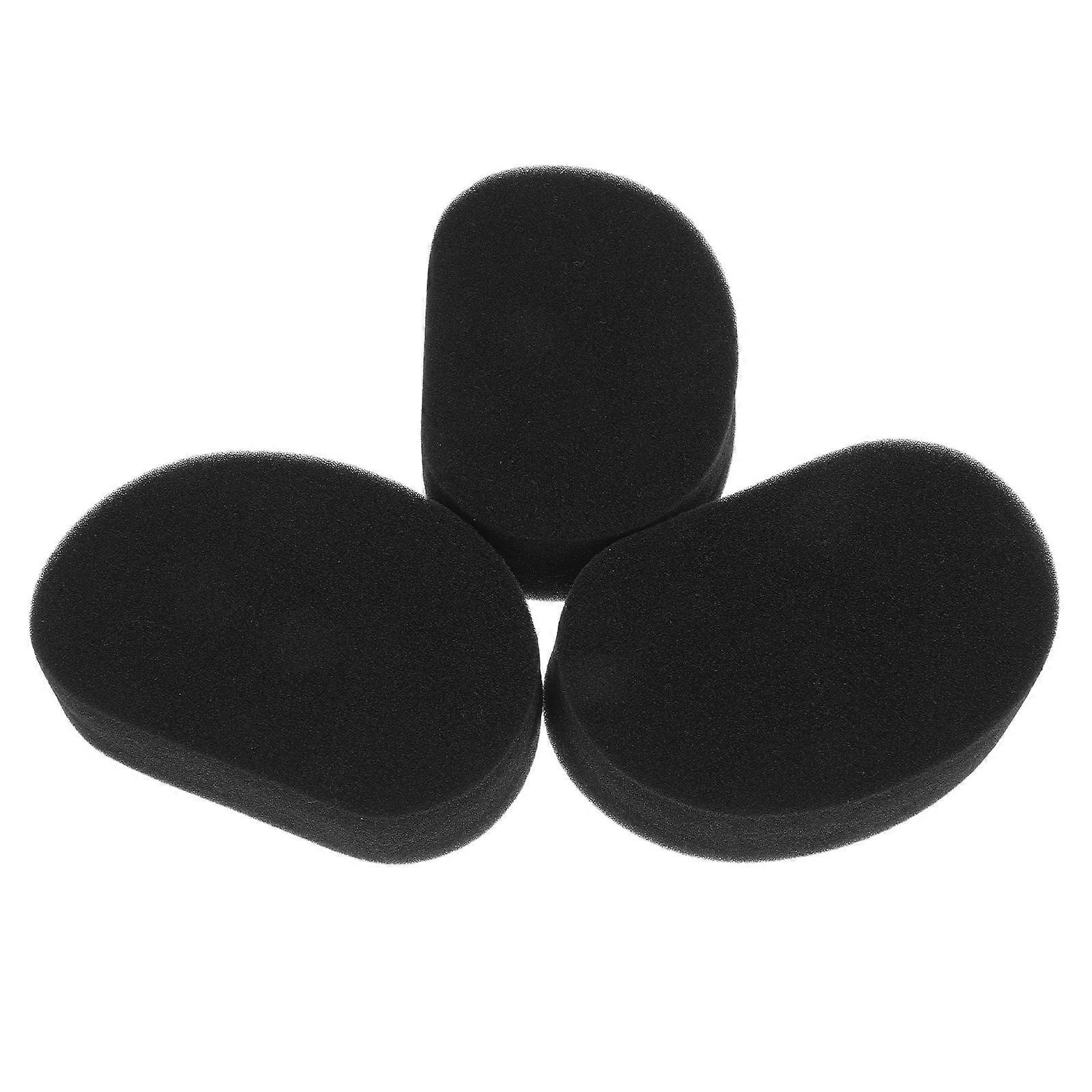3pcs Curved Wax Sponge for Car Tires – Ergonomic, High Absorption Polishing Tool for and Waxing Application