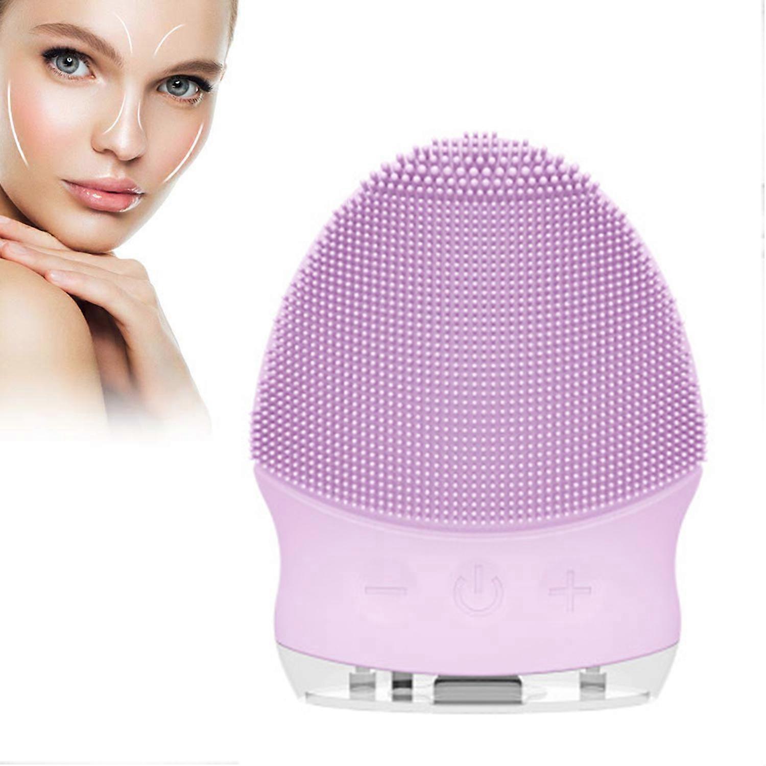 Cleansing Device|Electric Facial Cleanser-Purple