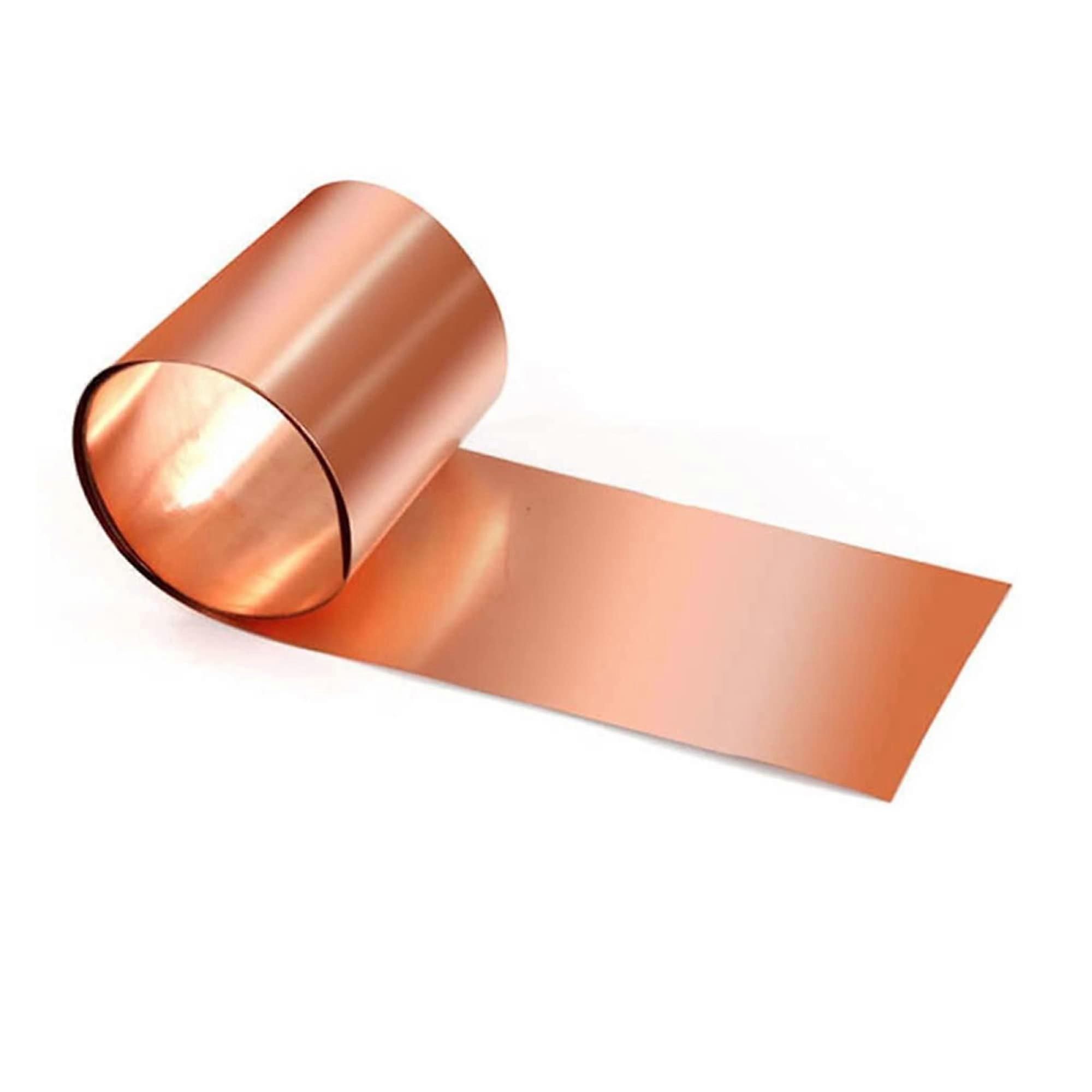 Pure copper foil sheet, thin Cu metal foil roll, excellent ductility/0.5x200x1000mm Ref: 9466