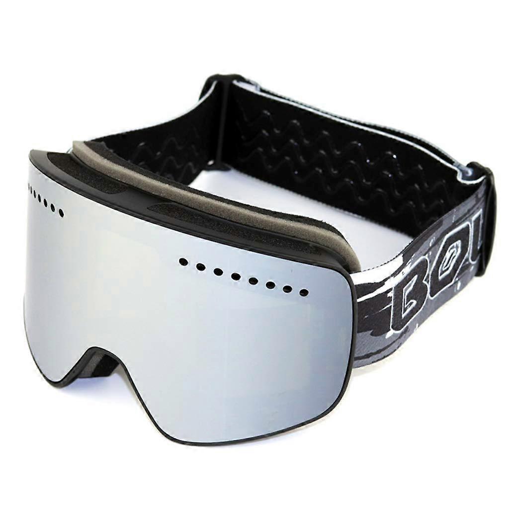 Ski Goggles With Double Layer Detachable Lens AntiFog For Clear Vision
