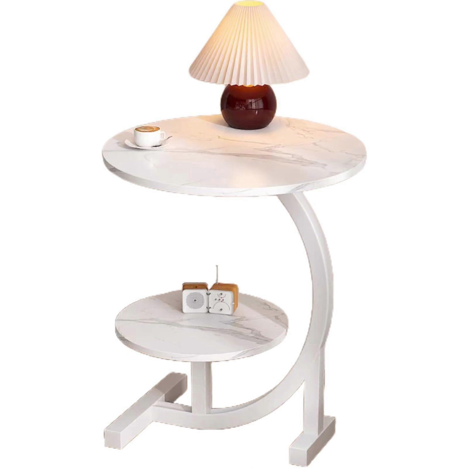 Coffee Table Small for Couch and Sofa White