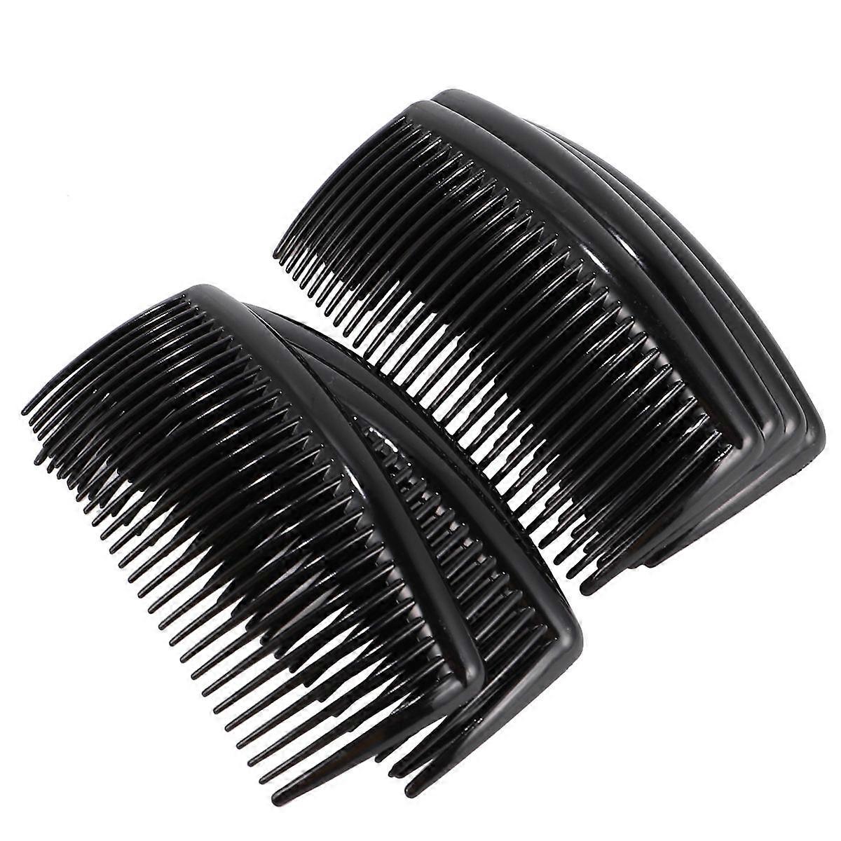 Peignes Côté Cheveux Peignes Pour Femmes Usage Quotidien Noir 24Pcs Élimination