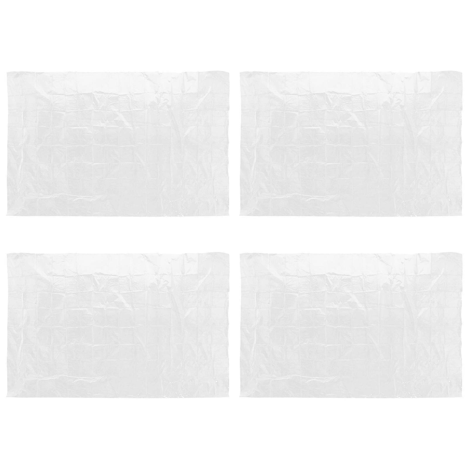 Transparent Balloon Plastic Pouches Large Capacity Foldable 4Pack