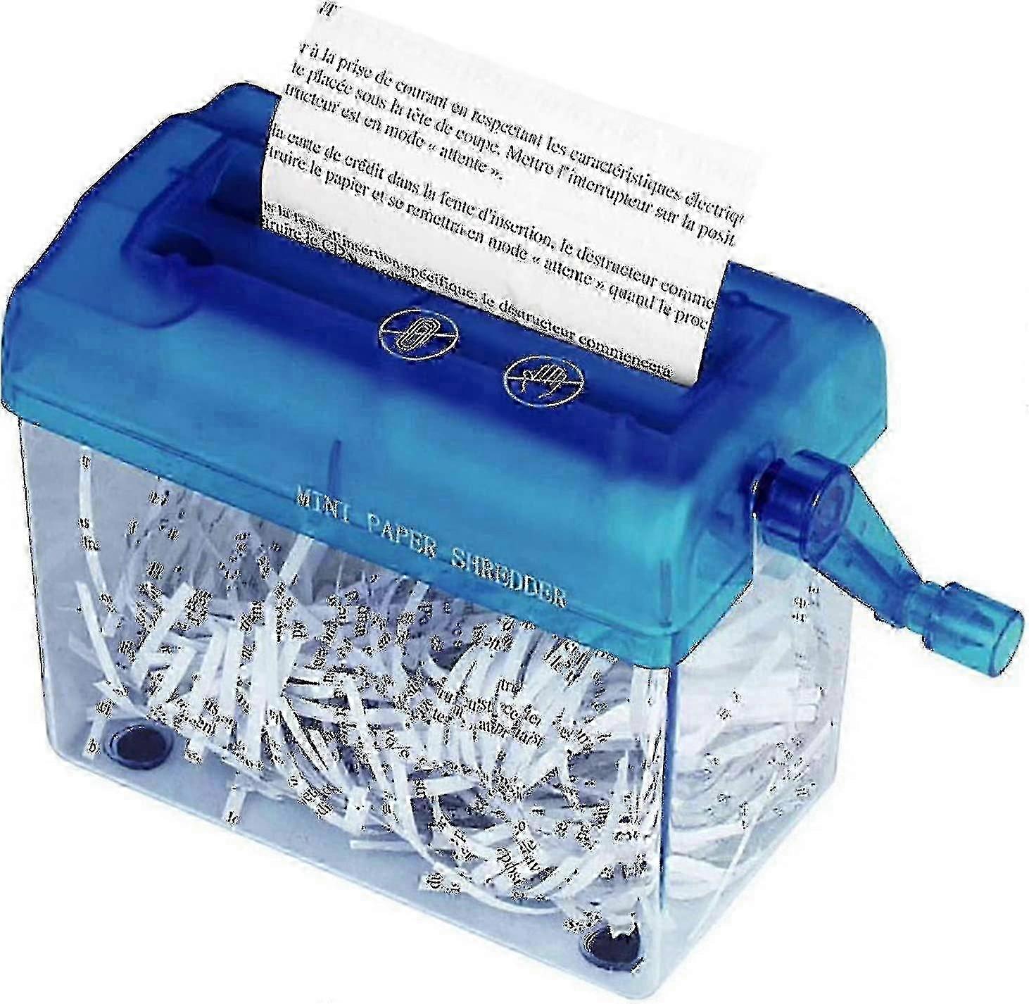 Portable Mini And Shredder Manual Paper Shredder For Sheets Hand Crank Paper Shredder For Hh20 fz