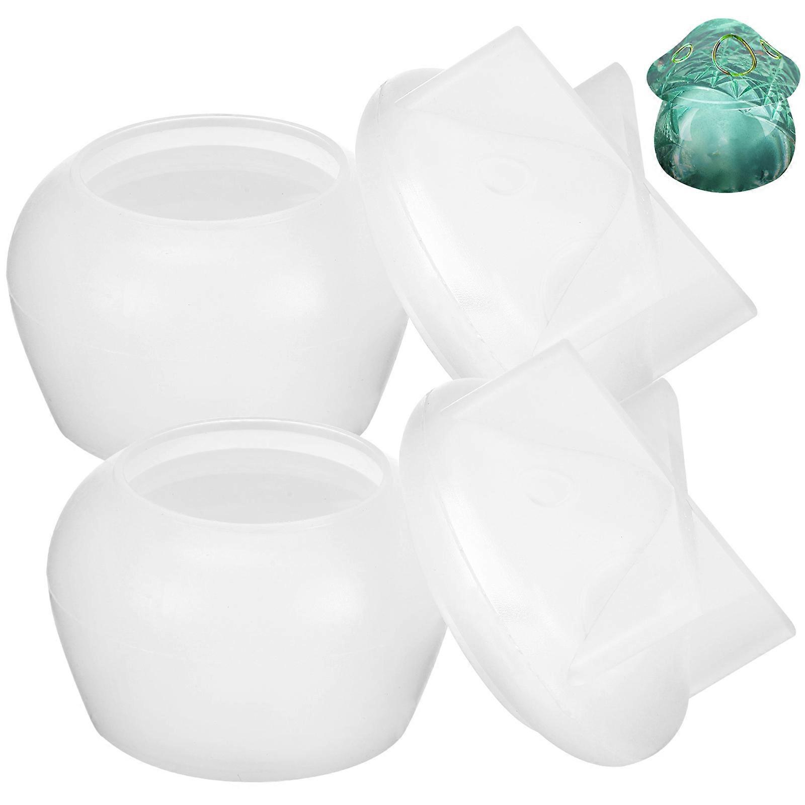 Mushroom Jar Resin Mold Silicone Diy Epoxy Casting Home Decoration White 5 00X8 00X8 00cm 2Set