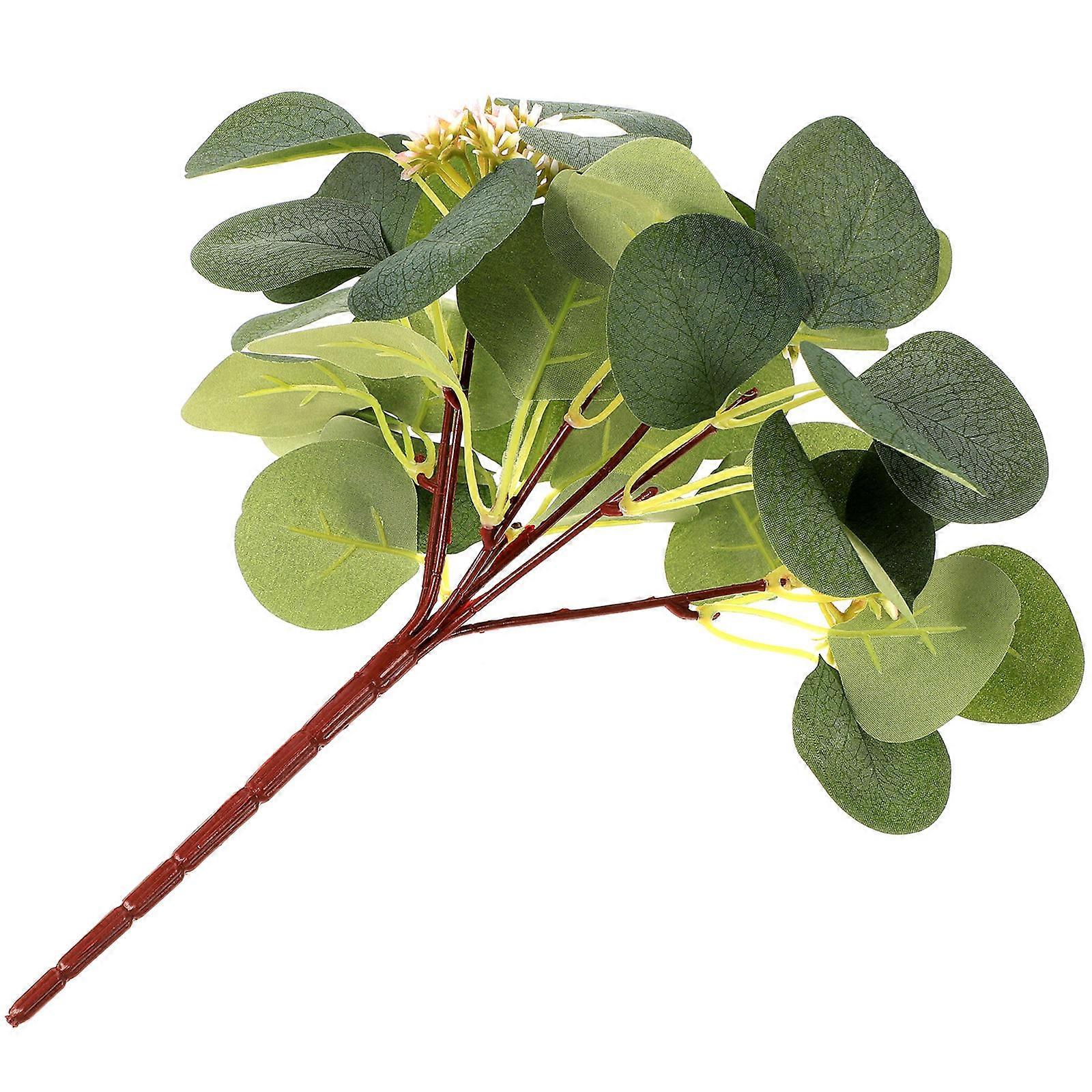 Fake Eucalyptus Stems Artificial Eucalyptus Branch Multi Color 8.7x8.7x11.8in present For Wedding Party Homeowners 1 Set