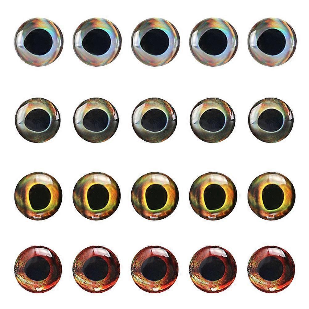 Simulation Angeln Köder Augen Angelköder Set Diy Projekte Handwerk Enthusiasten 3mm Epoxy 20Pcs