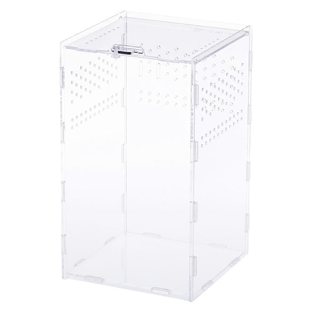 Lizards Breeding Box Reptile Accessories Simple Design Transparent 15x15x25cm Durable 1Pack