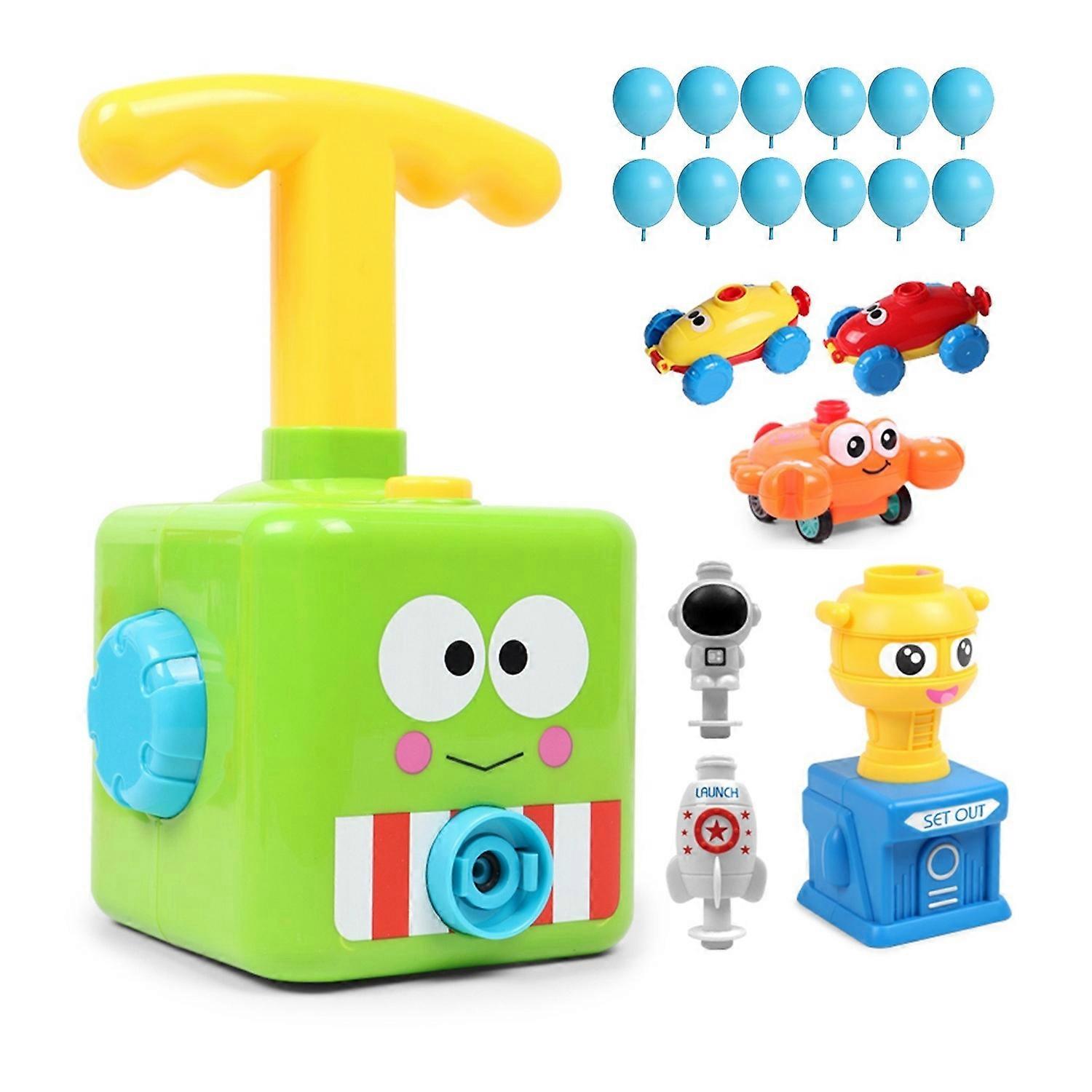 Balloon Powered Launch Car< Air Power Balloon Racer Vehicle Set STEM Educational Toy with 12 Balloon
