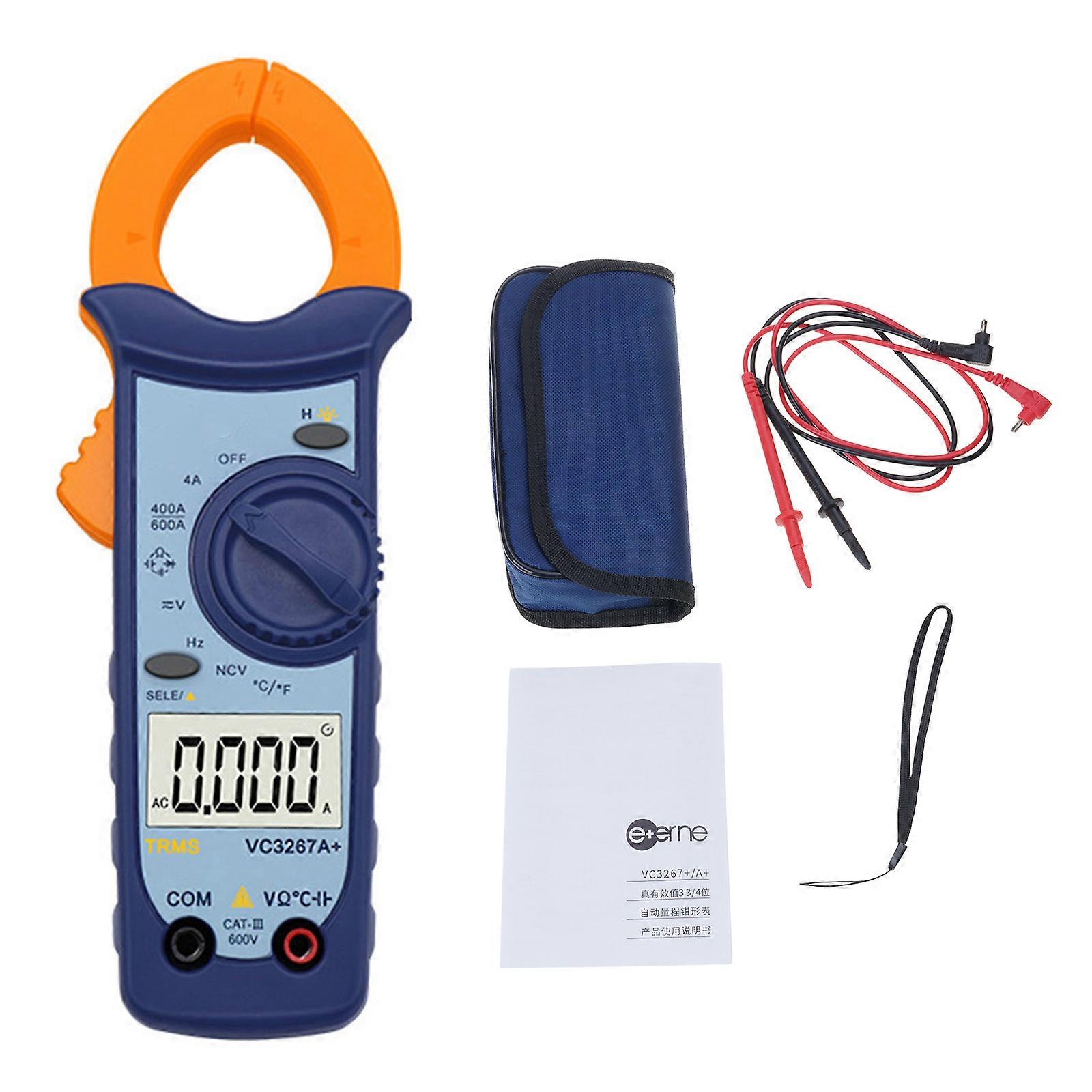 Auto Ranging True RMS Clamp Meter With NCV Detection And Relative Value Measurement For Electrical Maintenance