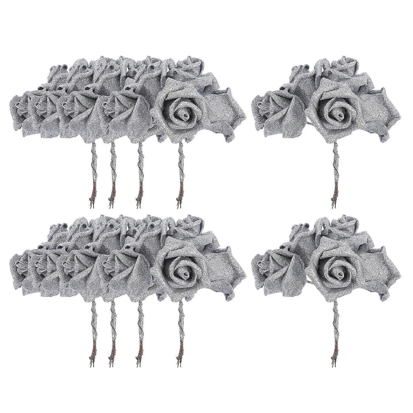 50 Pcs Simulated Flower Hex Flower Artificial Flower Props Wedding Flower Decor