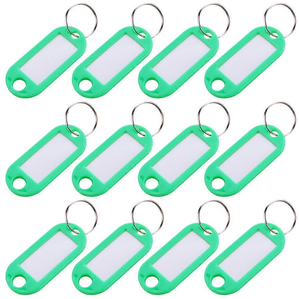 ID Label Tag Plastic Hotel Use Rectangular 5X2.2CM 50Pcs