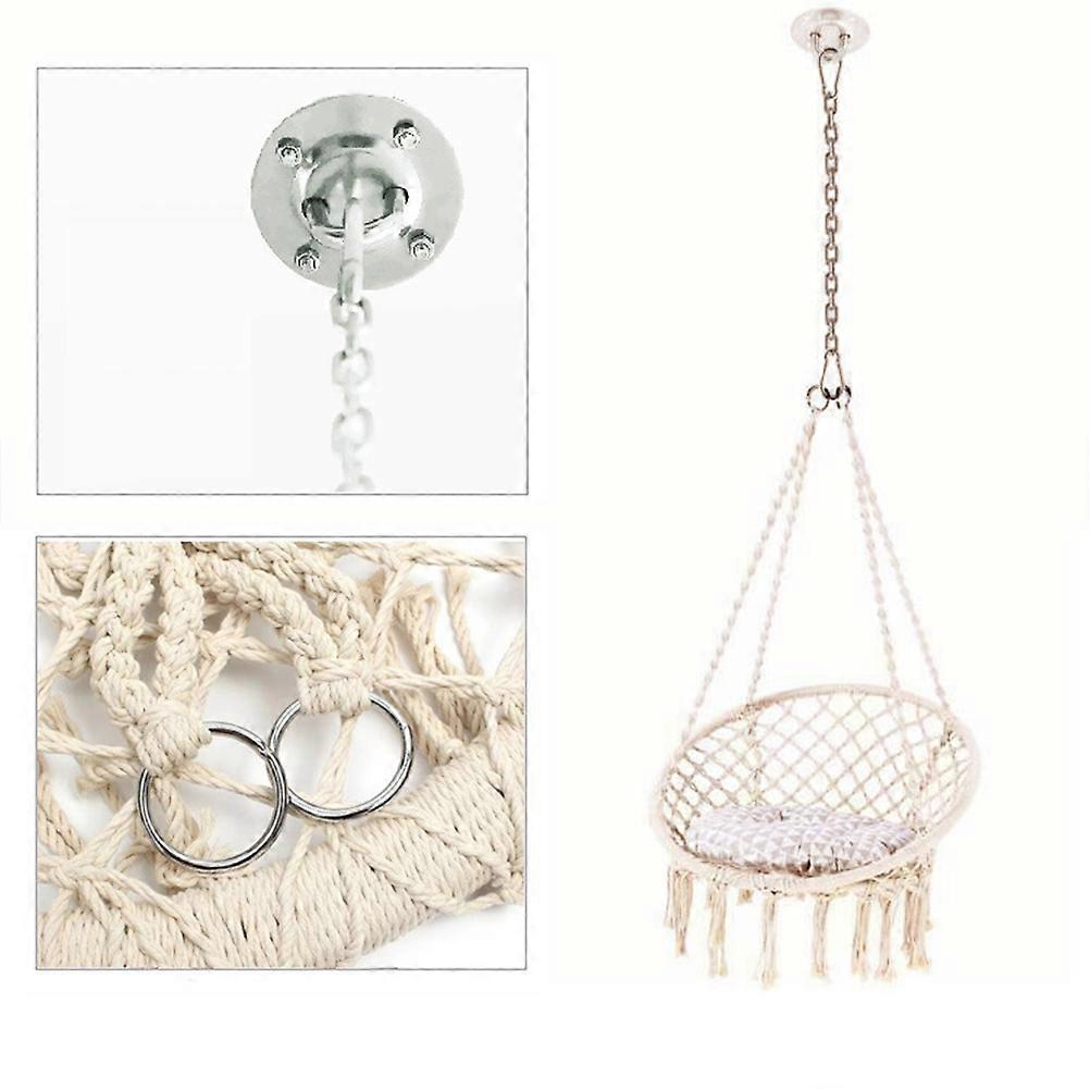 Hanging Garden Furniture Supplies Metal Sturdy Fix Swing Chair 20x20x10cm 1Set