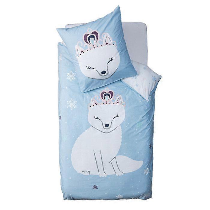 ATMOSPHERA FOR KIDS Parure de lit imprimée Princesse d’hiver 140 x 200 cm Réversible 100% Coton / 57