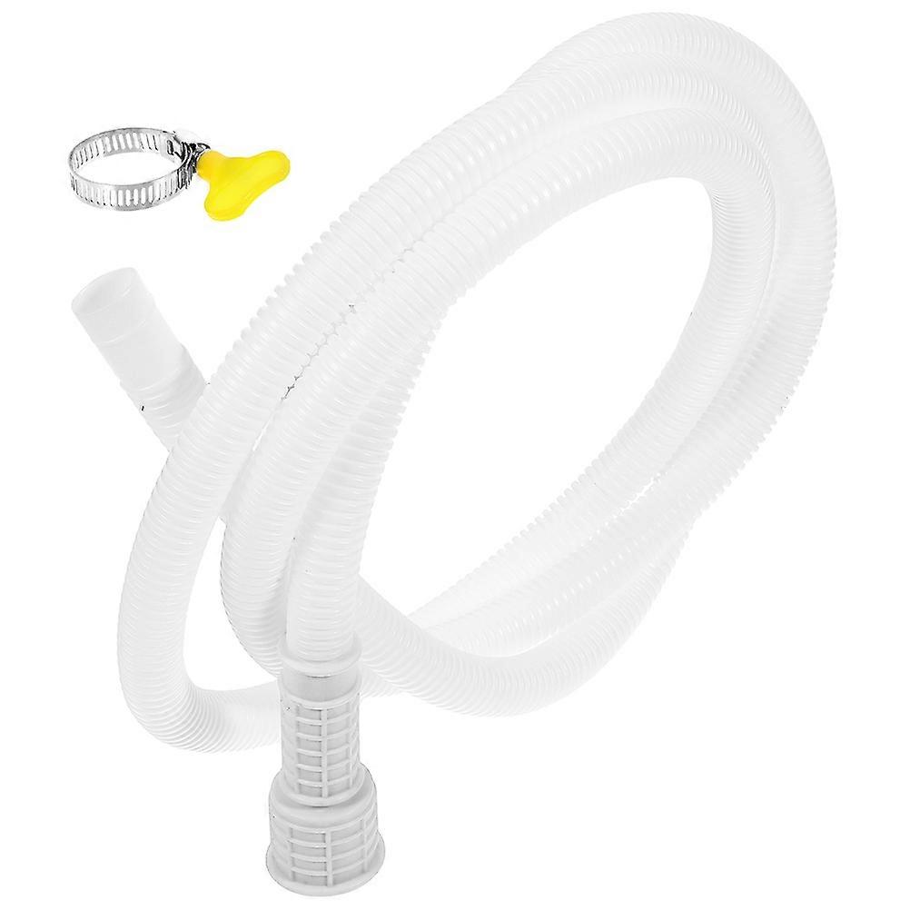 Ac Water Drain Hose Air Conditioner Drain Hose Home Use 100.00X2.10X2.10CM White Flexible Drainage 1Pcs