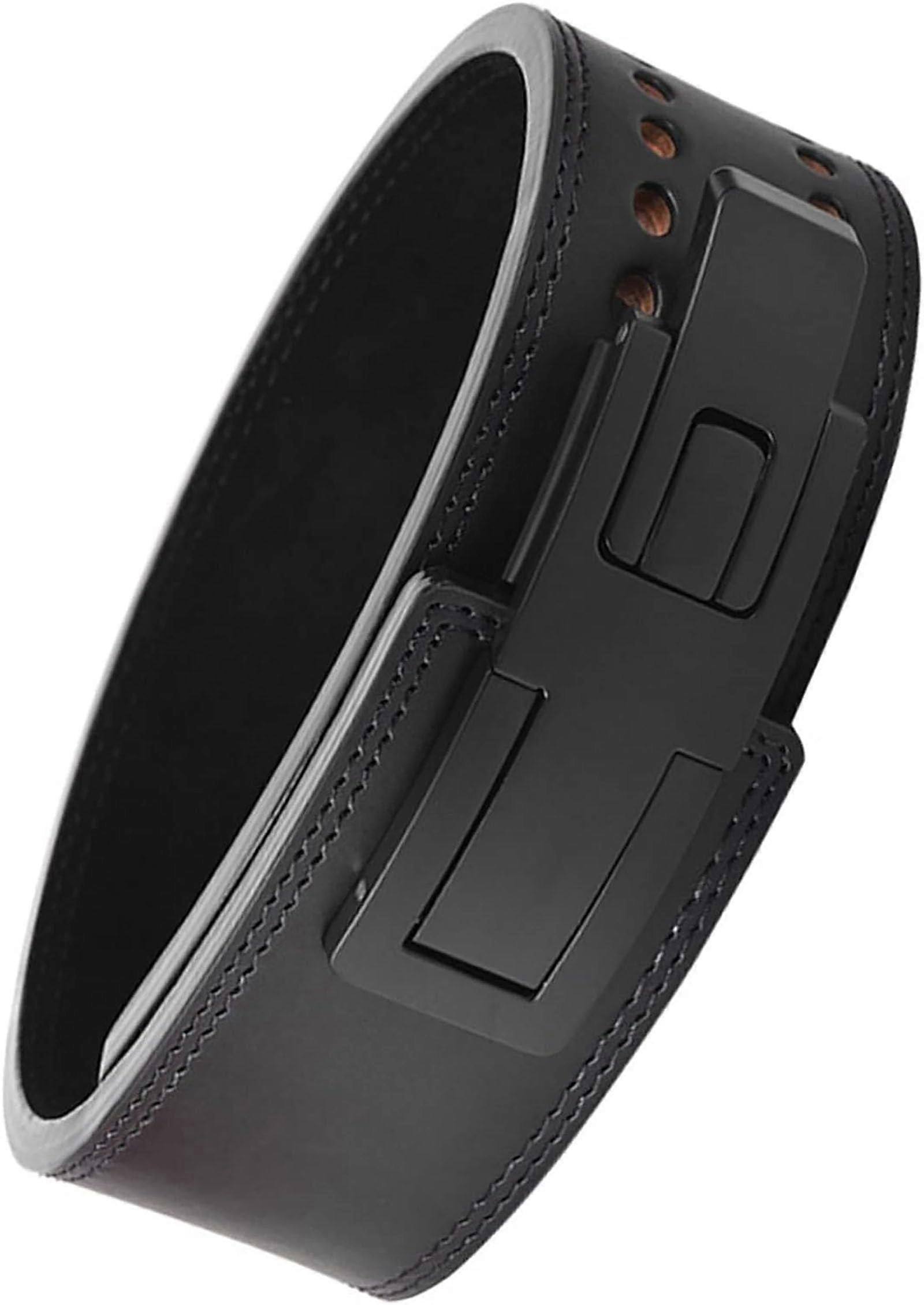 Weightlifting Belt Black S Size, Lever Style Fitness Support for Squats and Heavy Lifting