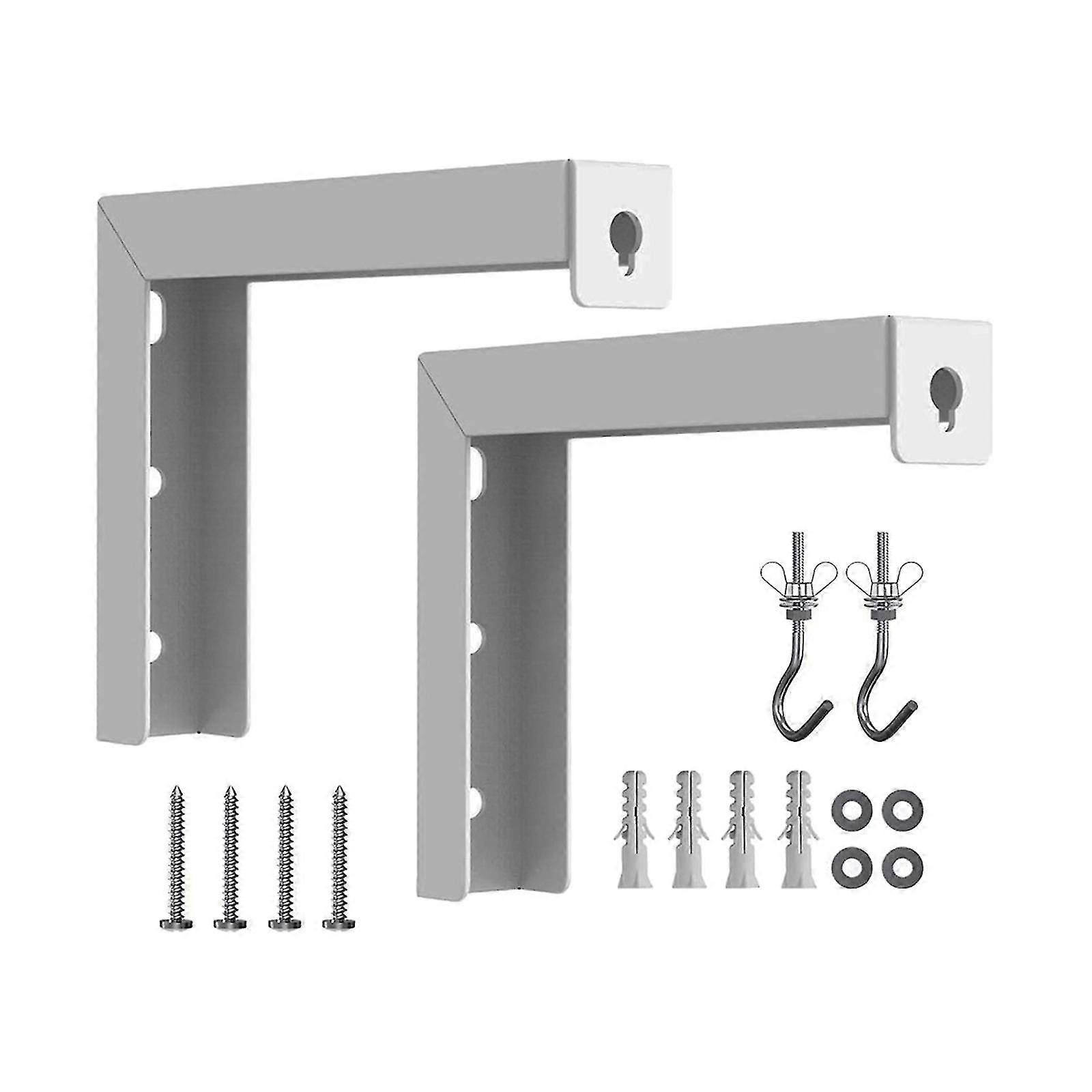 2 Pieces Projector Curtain Wall Mount Bracket for Projector Screen Household