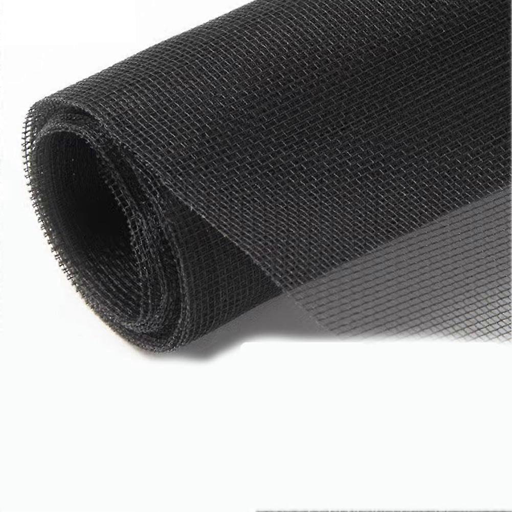 Window view net, selftalled, mosquito protection, black 23.6x39.4inch